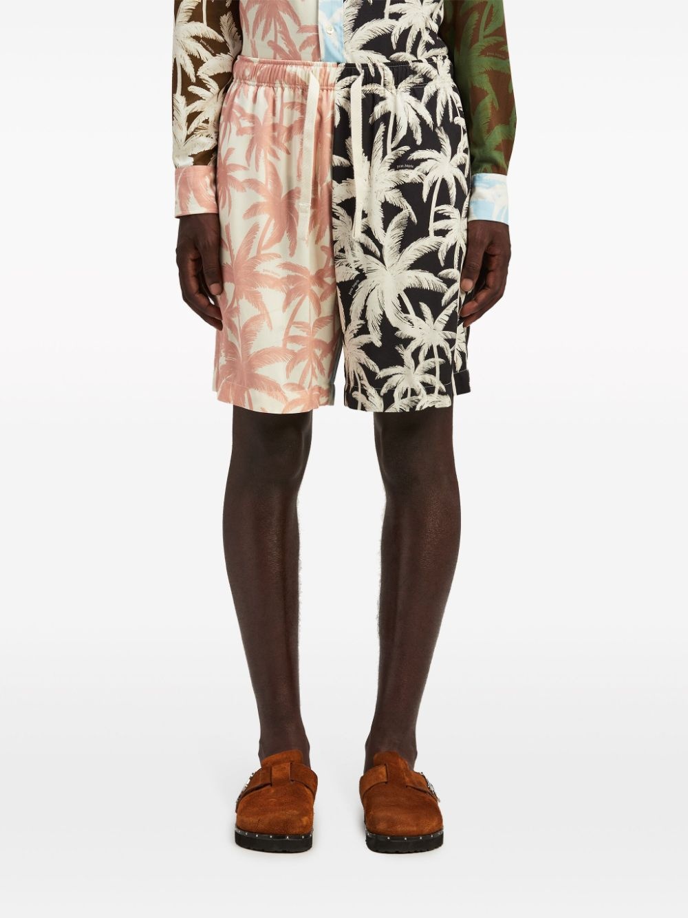 Patchwork Palms shorts - 3