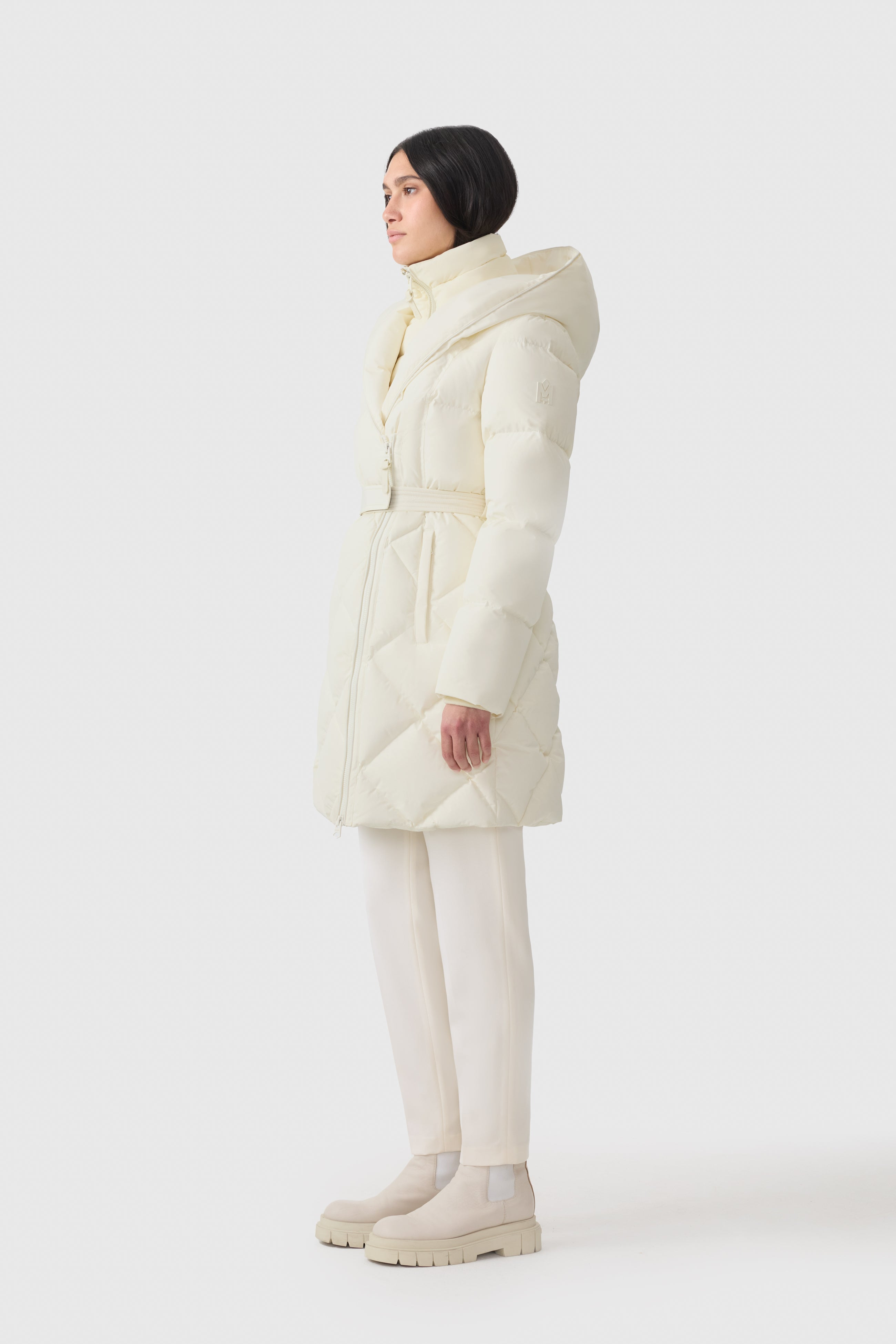 AYUMI 2-in-1 Long Down Coat with Bib - 3