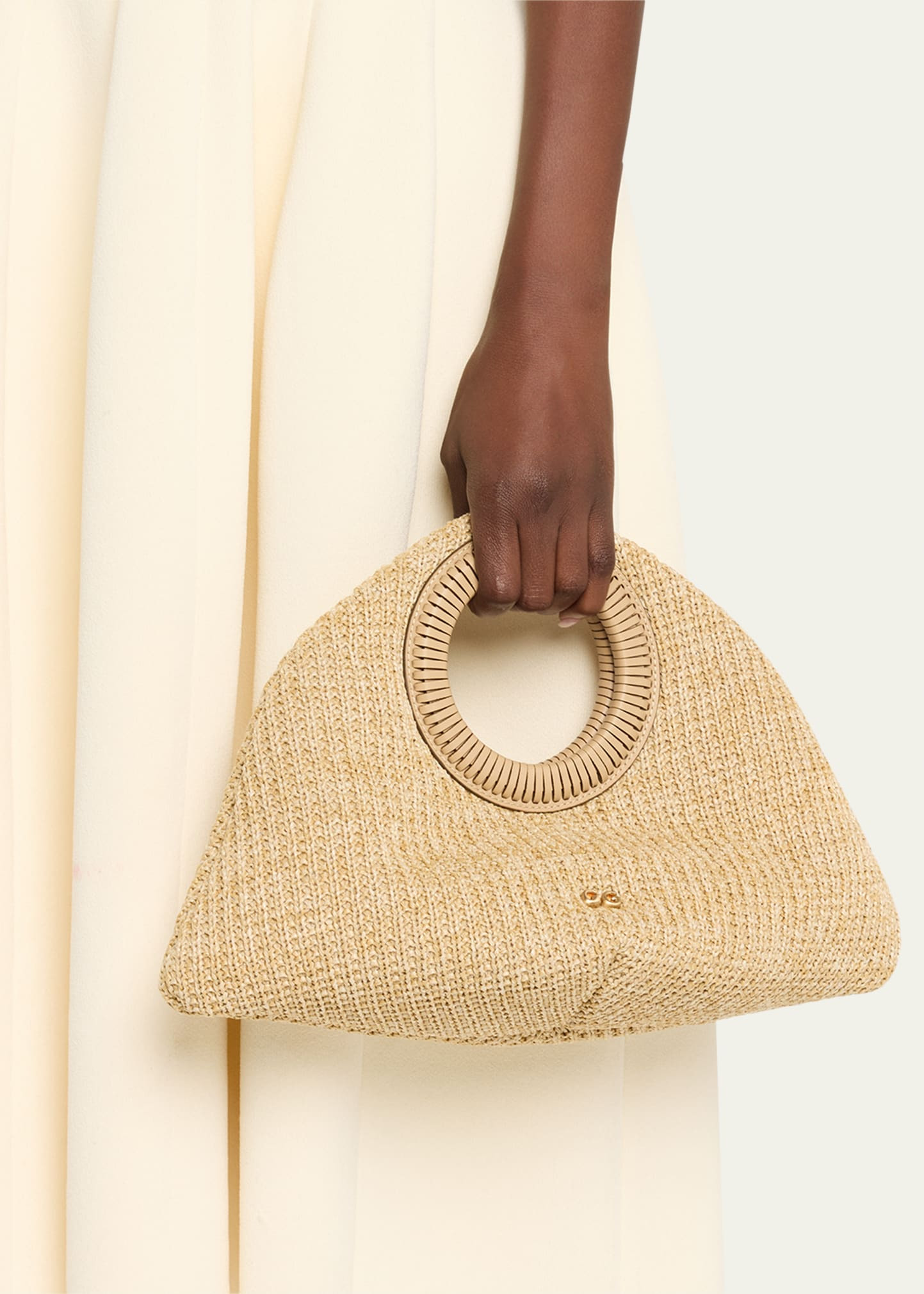 Thais Woven Top-Handle Bag - 2