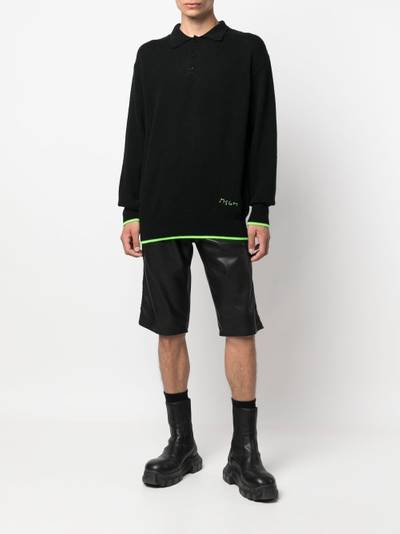 MSGM embroidered-logo wool-cashmere jumper outlook