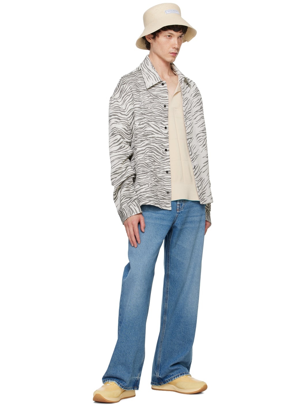 White & Black La Casa 'La chemise Corto' Zebra Shirt - 4