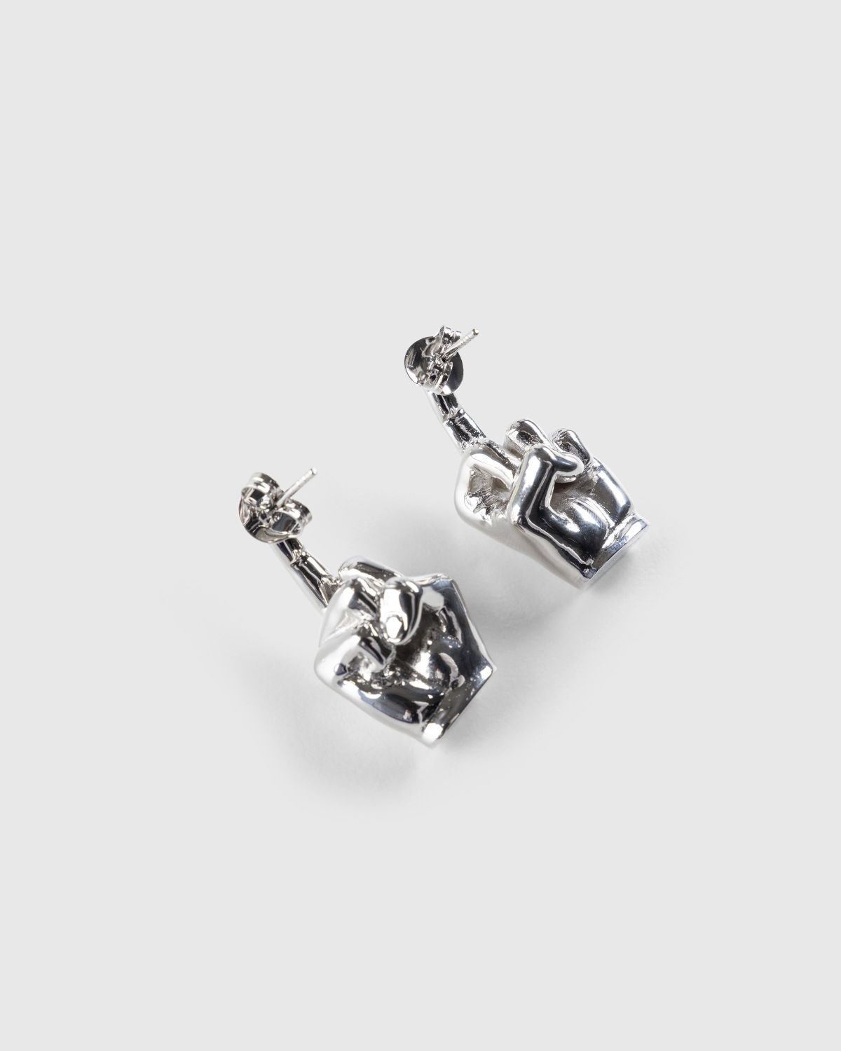 Y/Project – Mini Fuck U Earrings Silver - 2