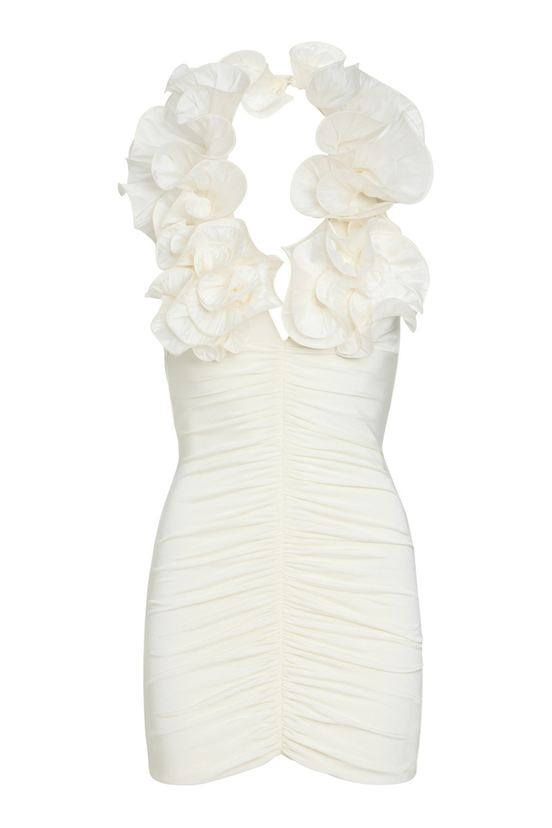 PatBO TAFFETA TARSILA RUFFLE MINI DRESS (RUNWAY) outlook