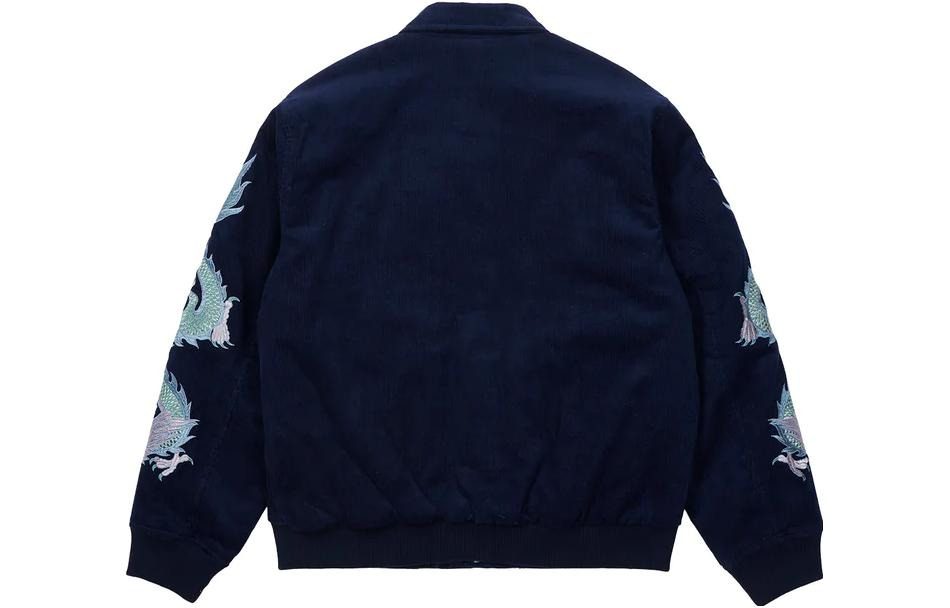 Palace Double Dragon Tour Jacket 'Navy' P23JK176 - 4