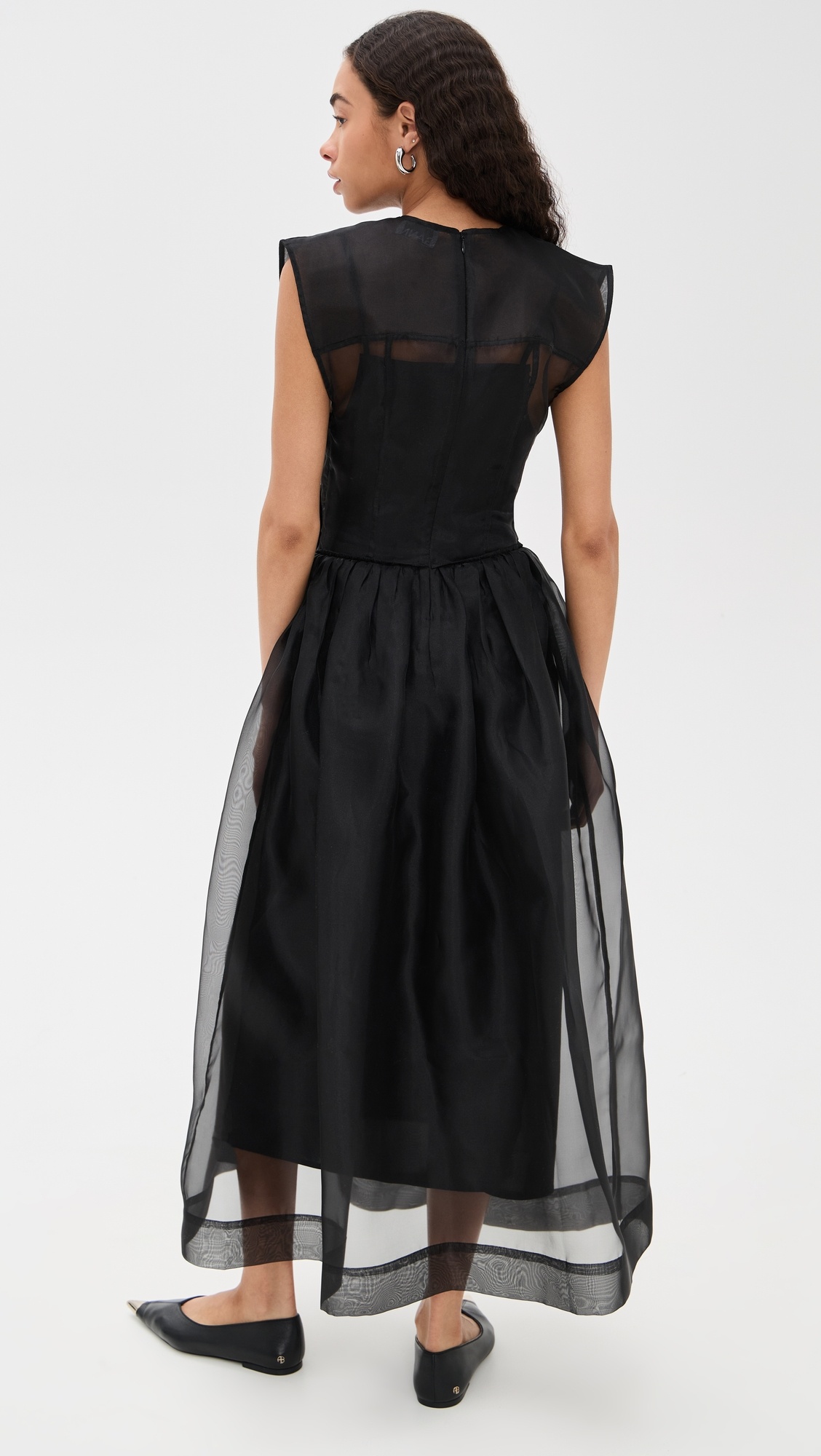 GANNI Technical Organza Corset Dress | shopbop | REVERSIBLE