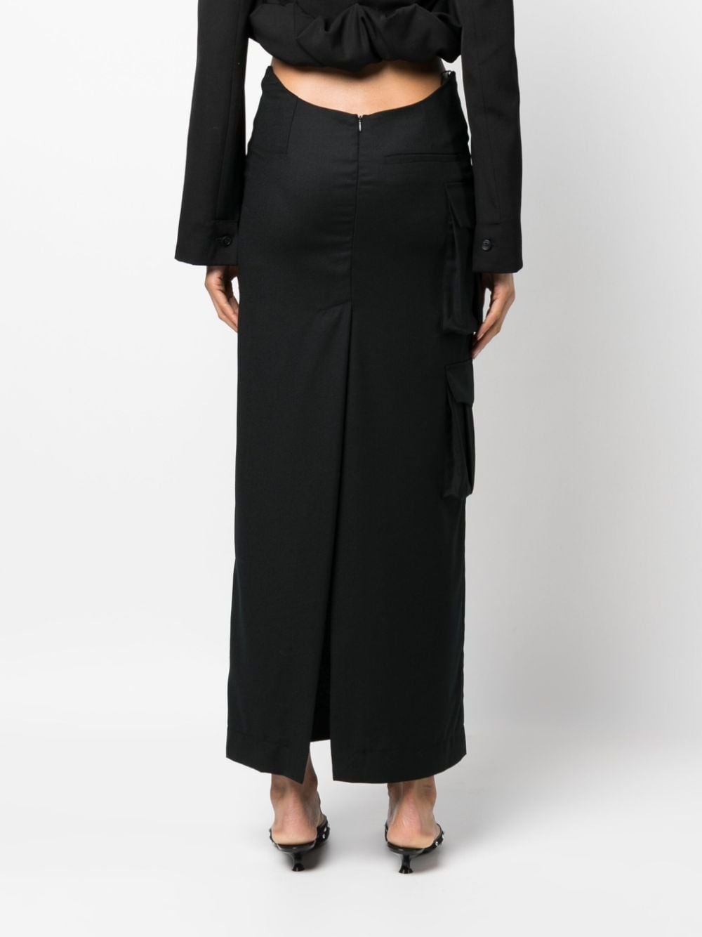 Stok cargo-pocket maxi skirt - 4