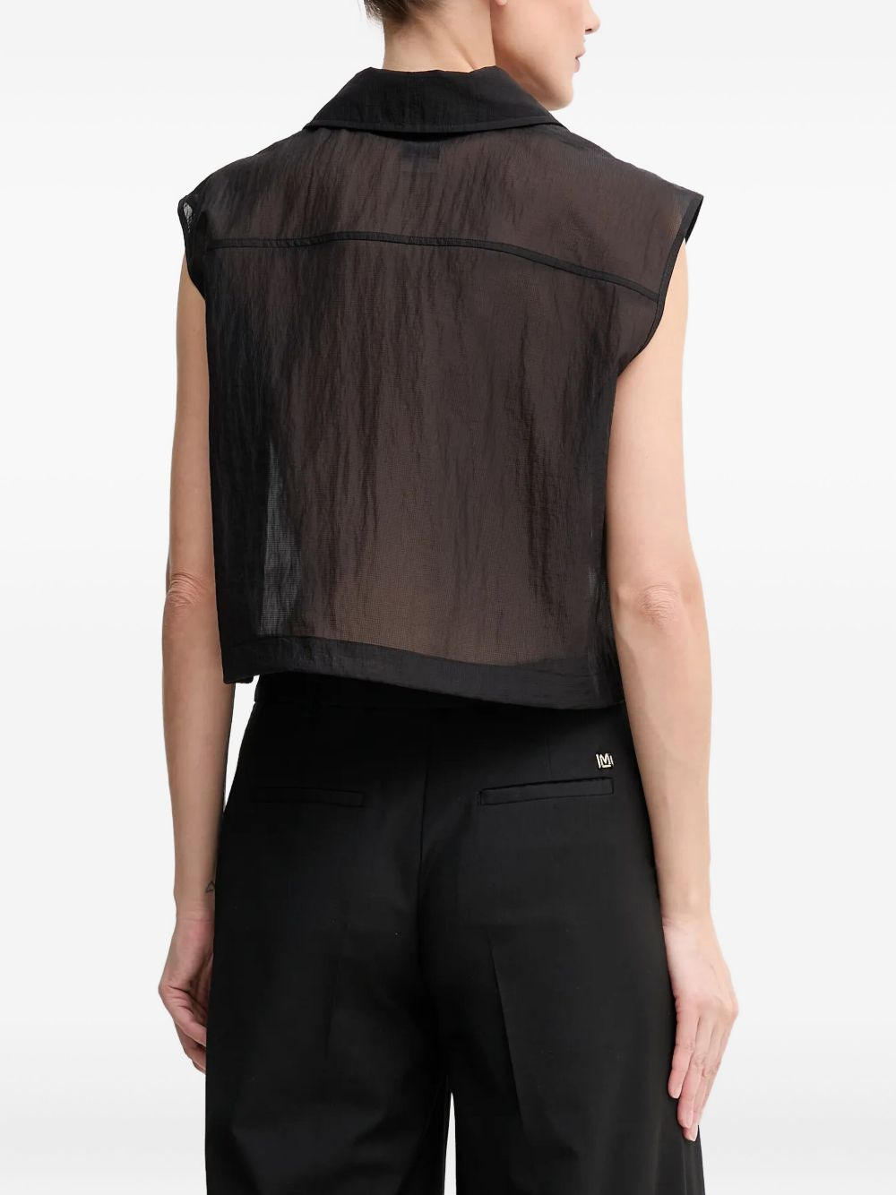 zip-front gilet - 3