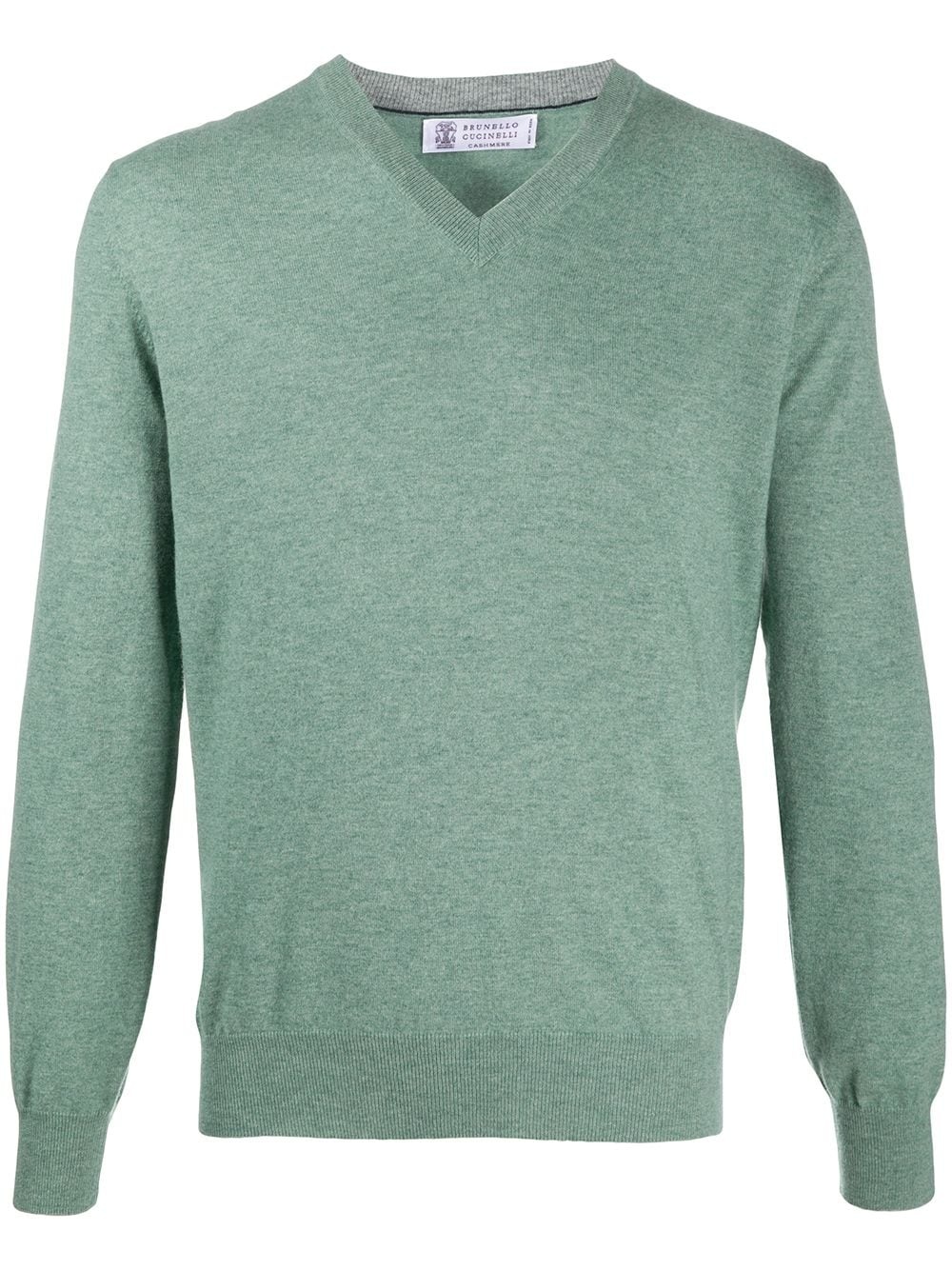 V-neck cashmere jumper - 1