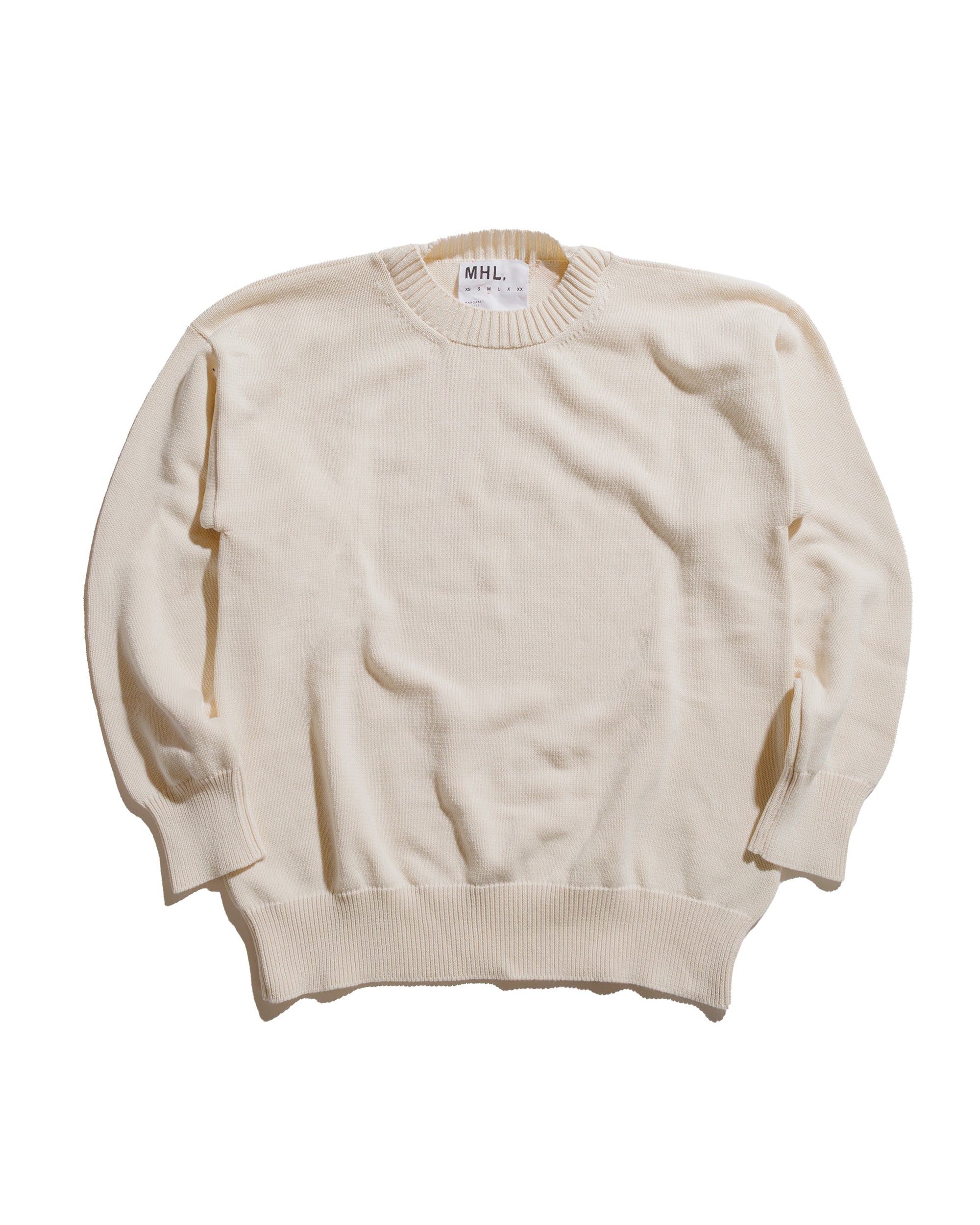 MHL Cross Over Crew Dry Cotton Ecru - 1