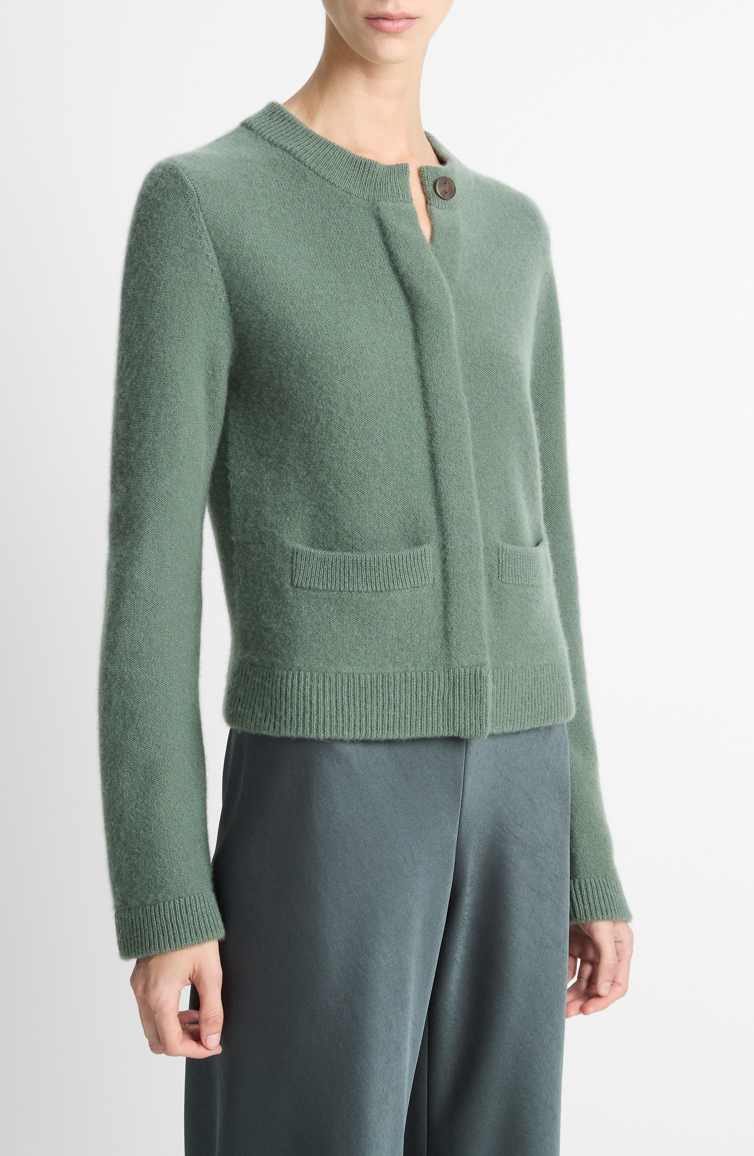 Vince Cashmere Cardigan in Deep Patina at Nordstrom - 3