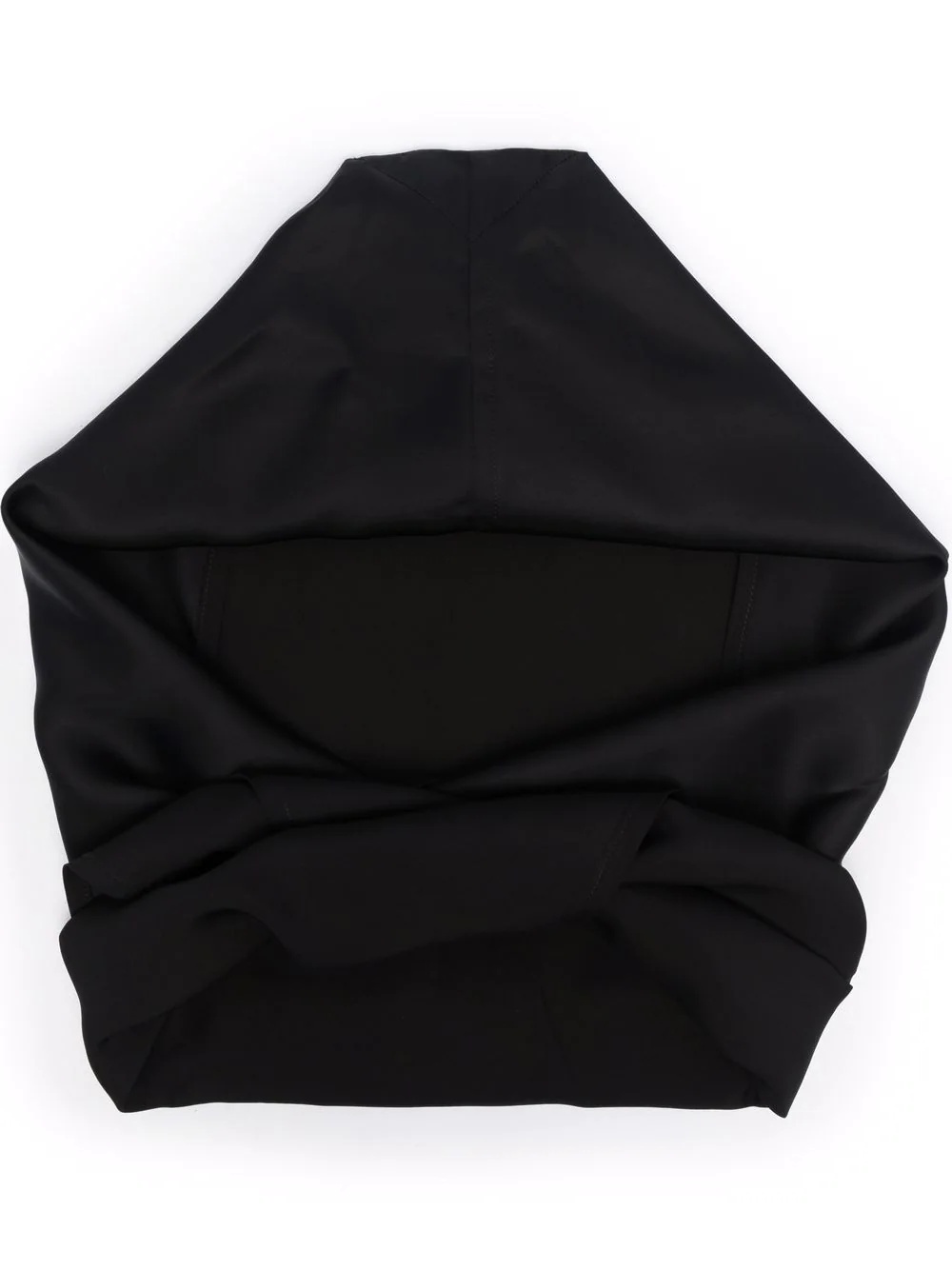 tie front hooded scarf - 1