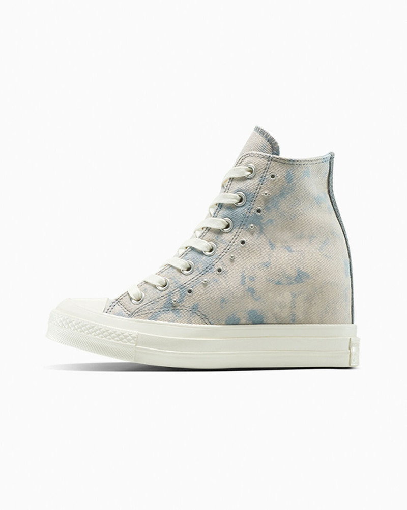 Converse Chuck 70 Wedge Platform Washed Denim outlook
