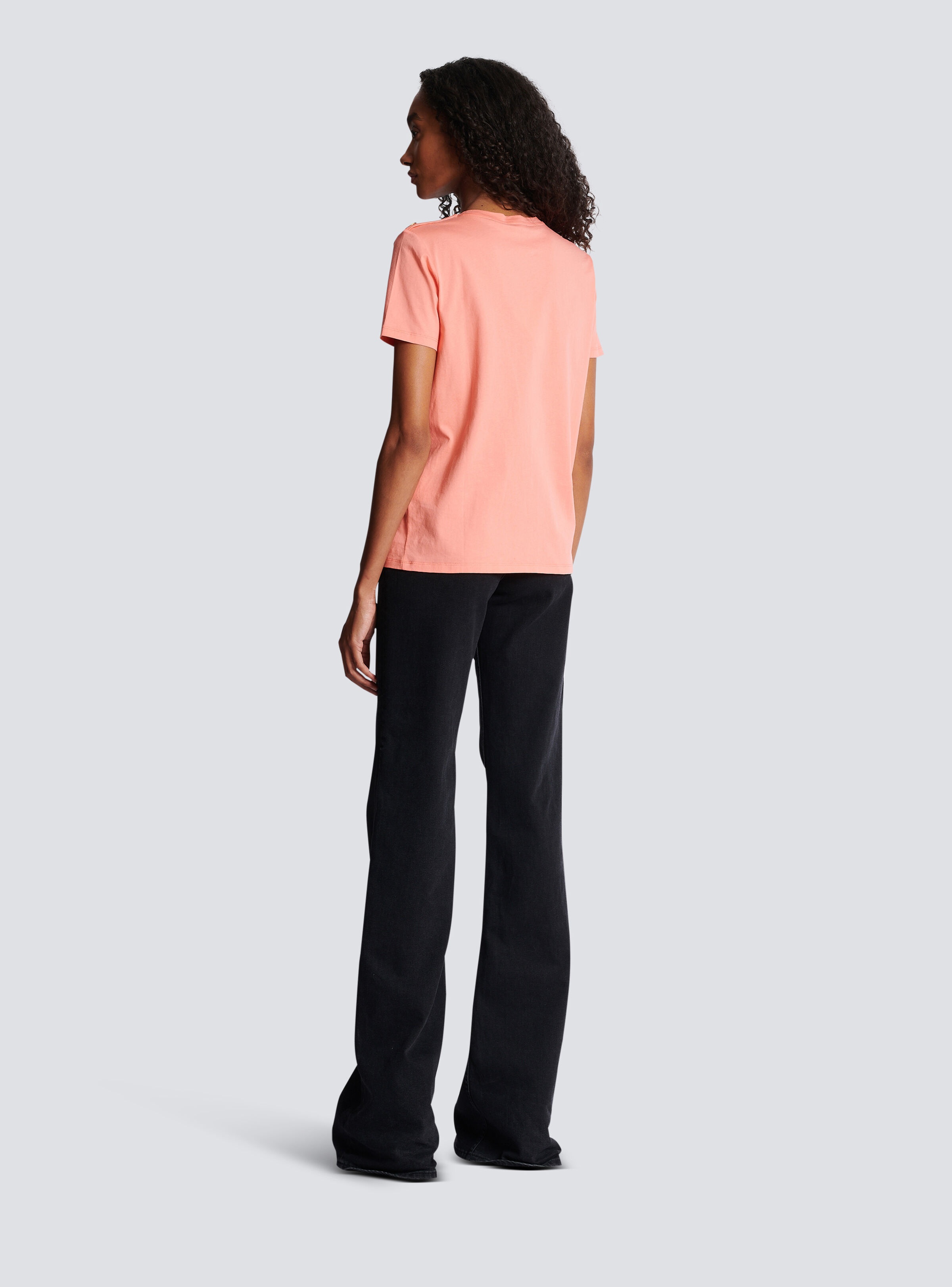 Flocked Balmain Paris T-Shirt - 4