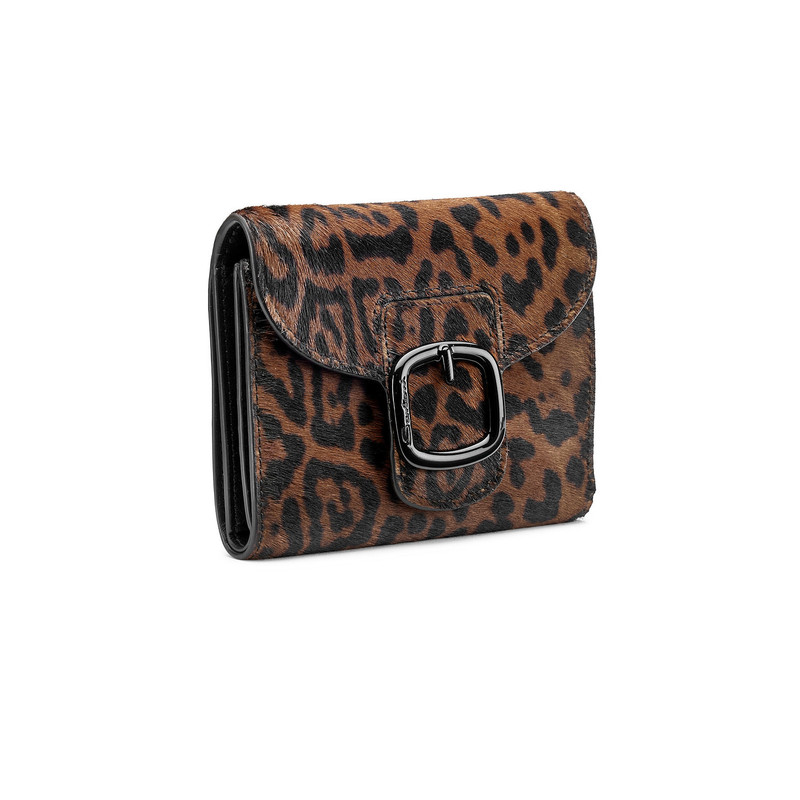 Santoni Animal-print cavallino wallet with coin pocket outlook