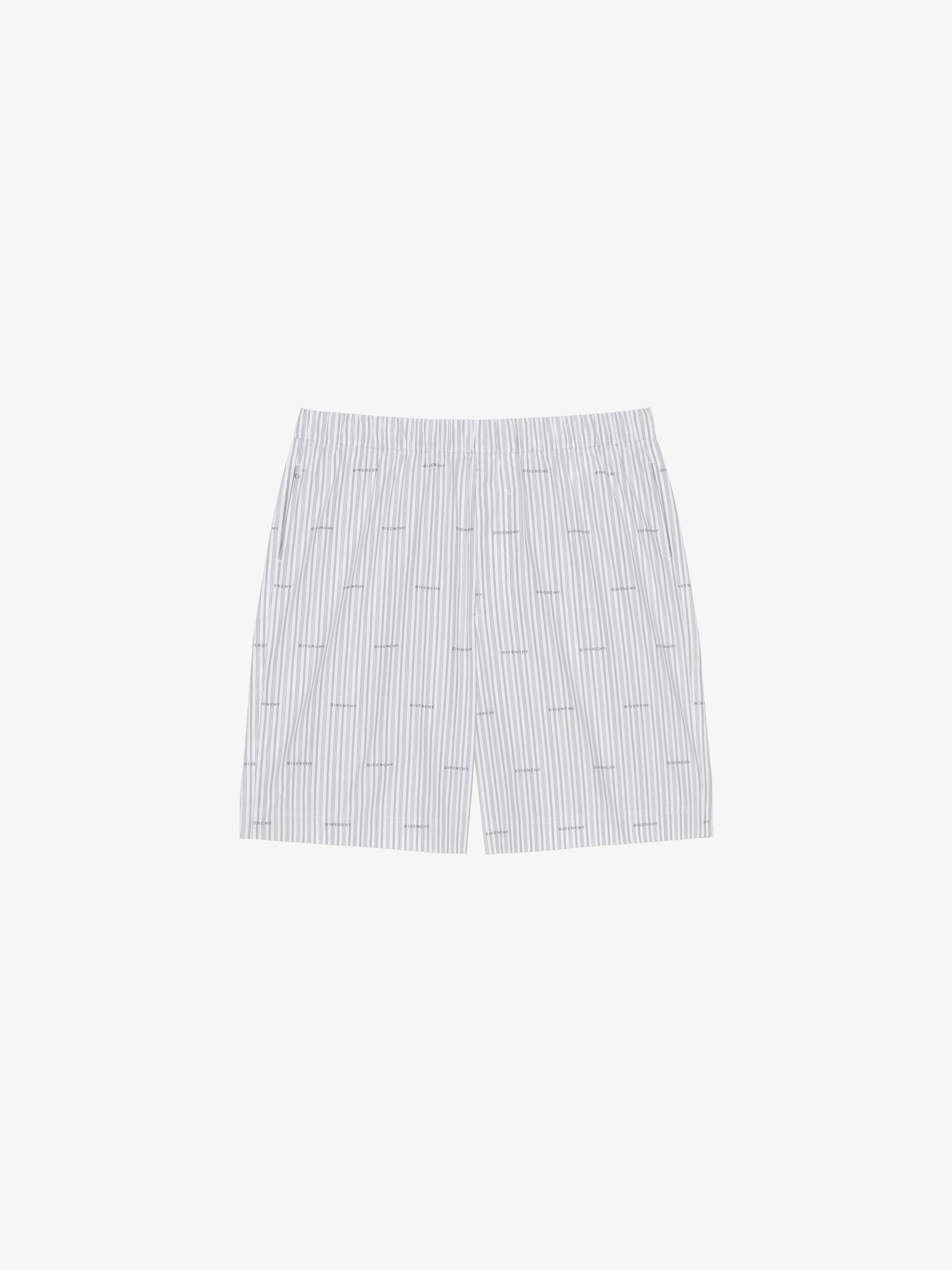 GIVENCHY BERMUDA SHORTS IN POPLIN WITH STRIPES - 1