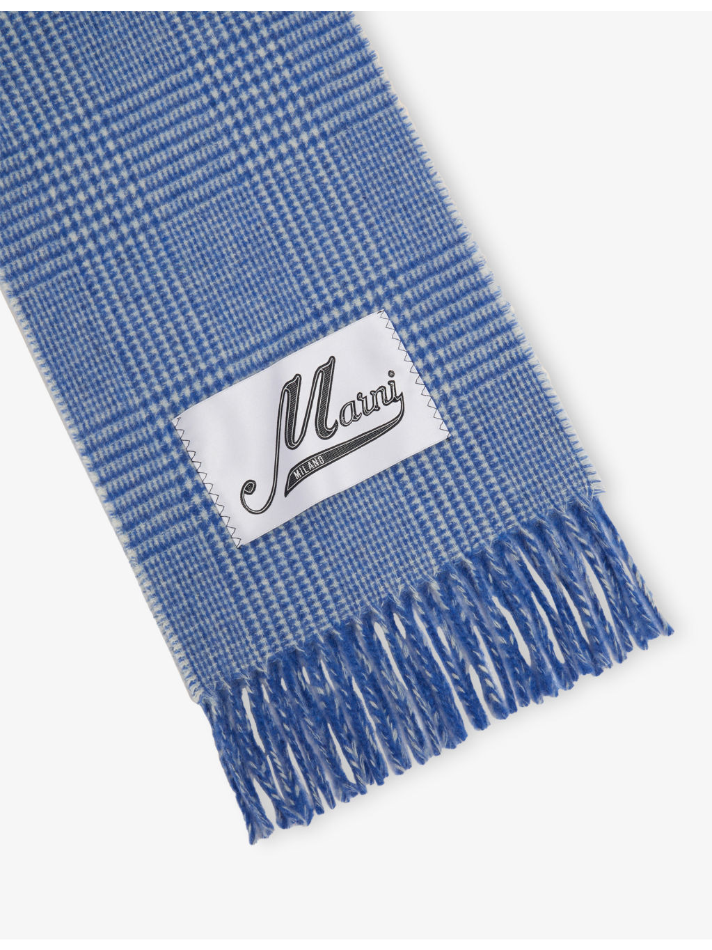 Checked Wool-Blend Scarf - 3