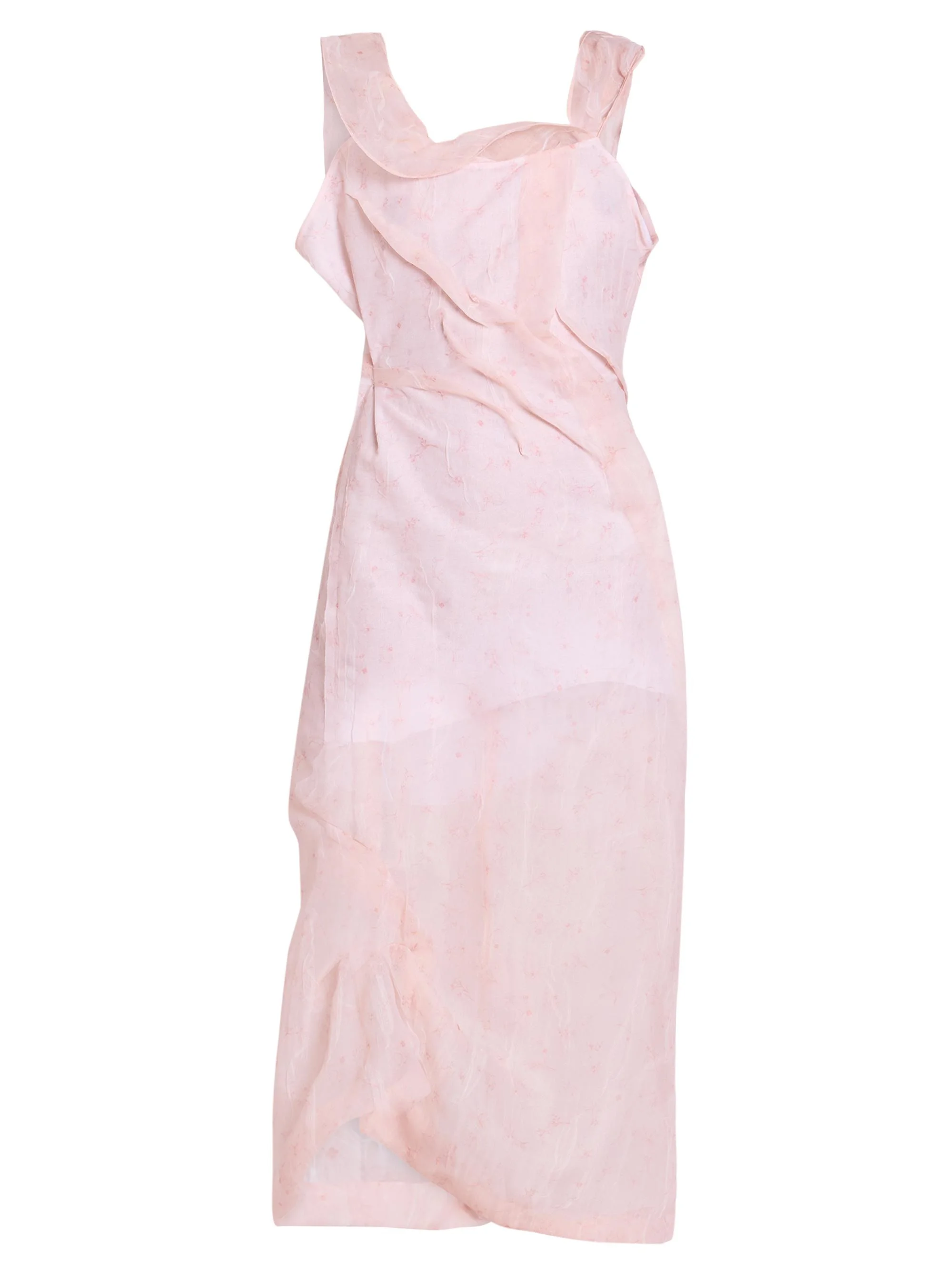 Women's Shoulder Loop Midi-Dress - Sketched Ditsy Blossom - 1