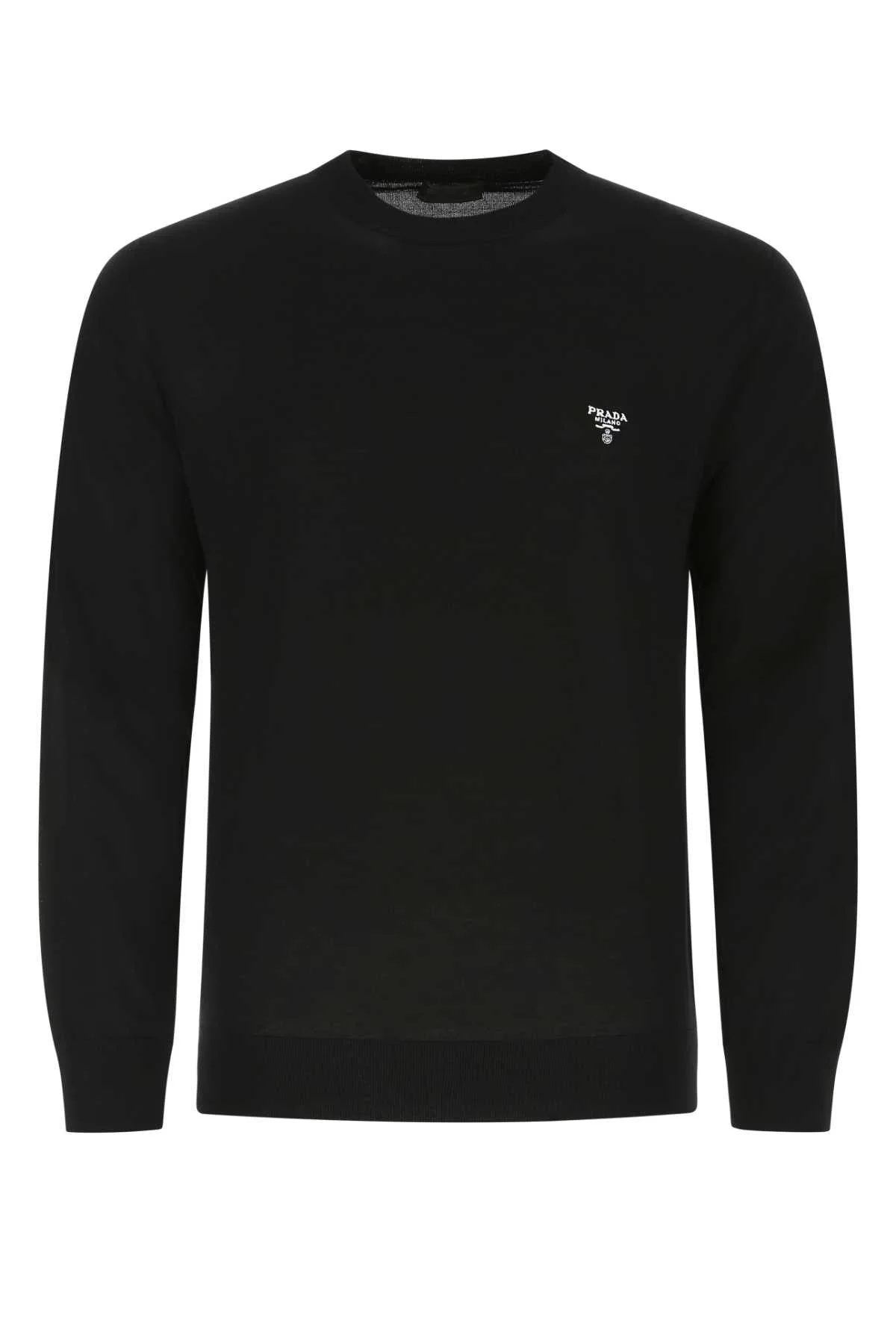Prada Men Black Wool Sweater - 1