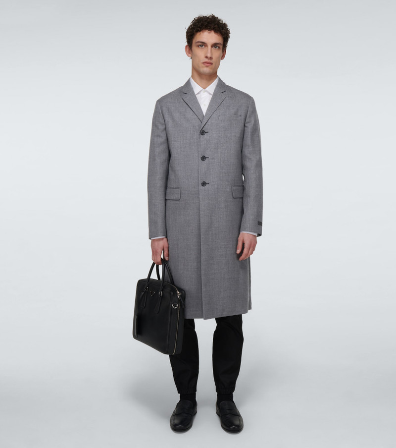 Prada Single-breasted wool coat outlook
