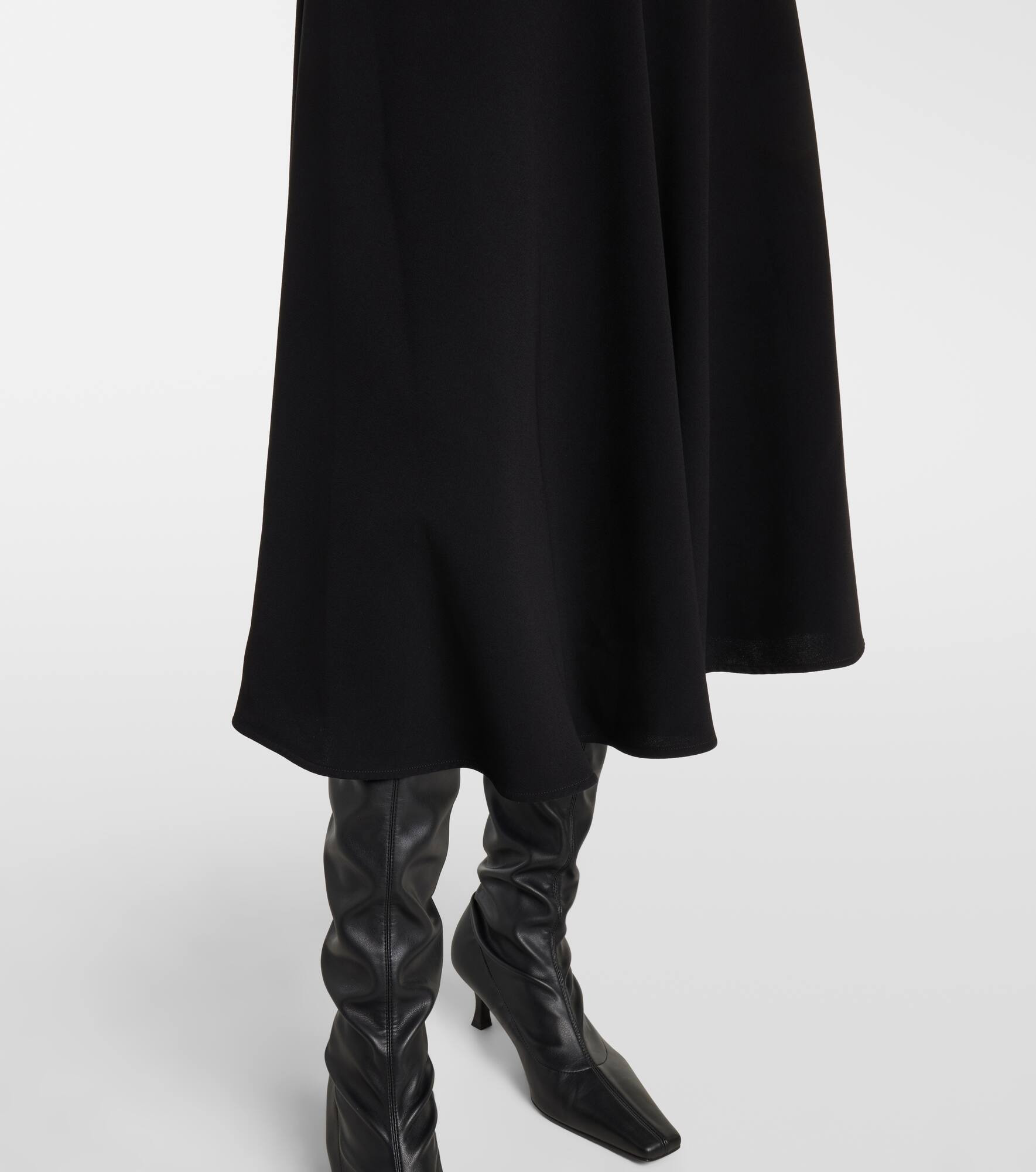 Rue asymmetric crêpe midi dress - 5