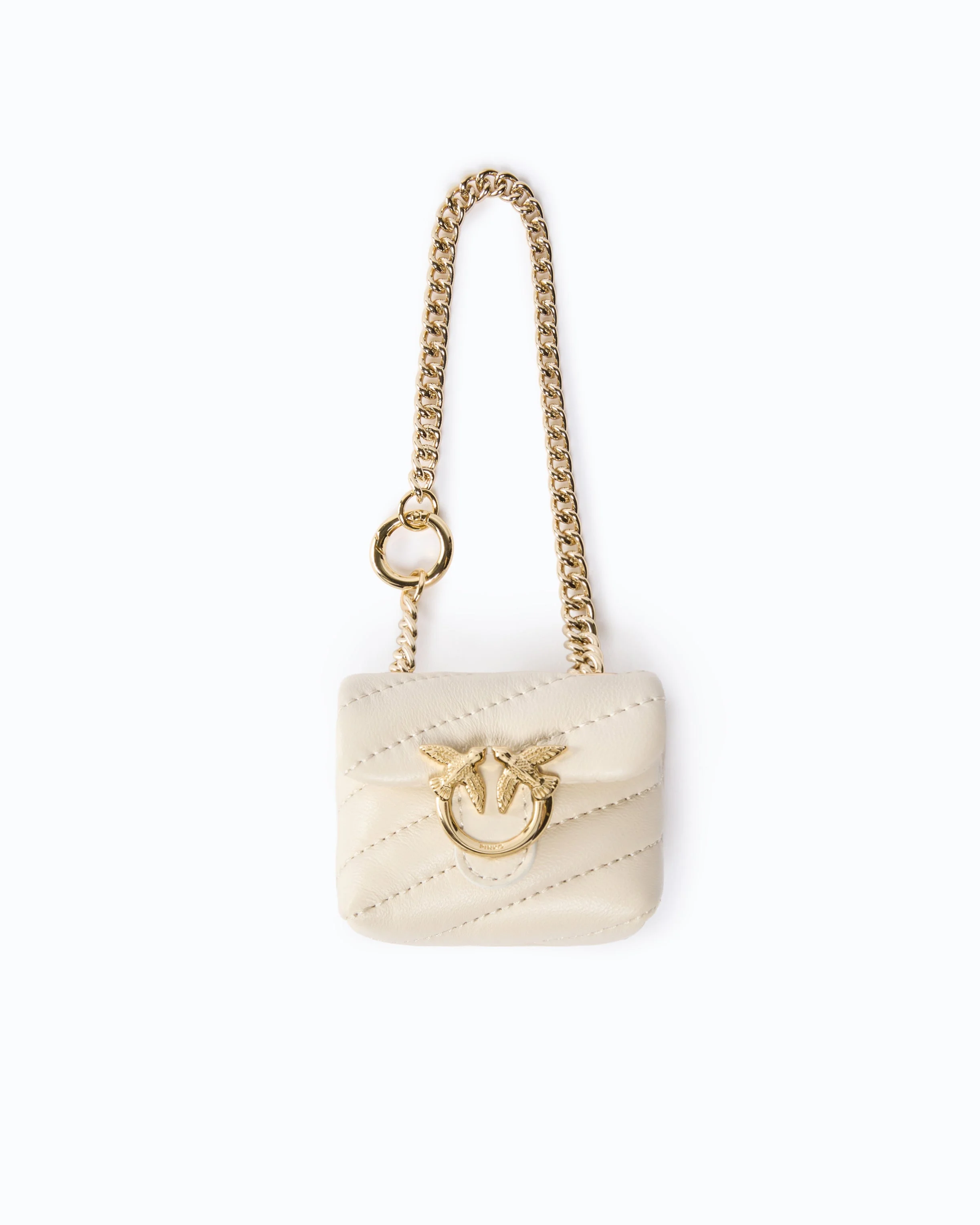NANO LOVE BAG PUFF ACCESSORY IN NAPPA LEATHER - 1