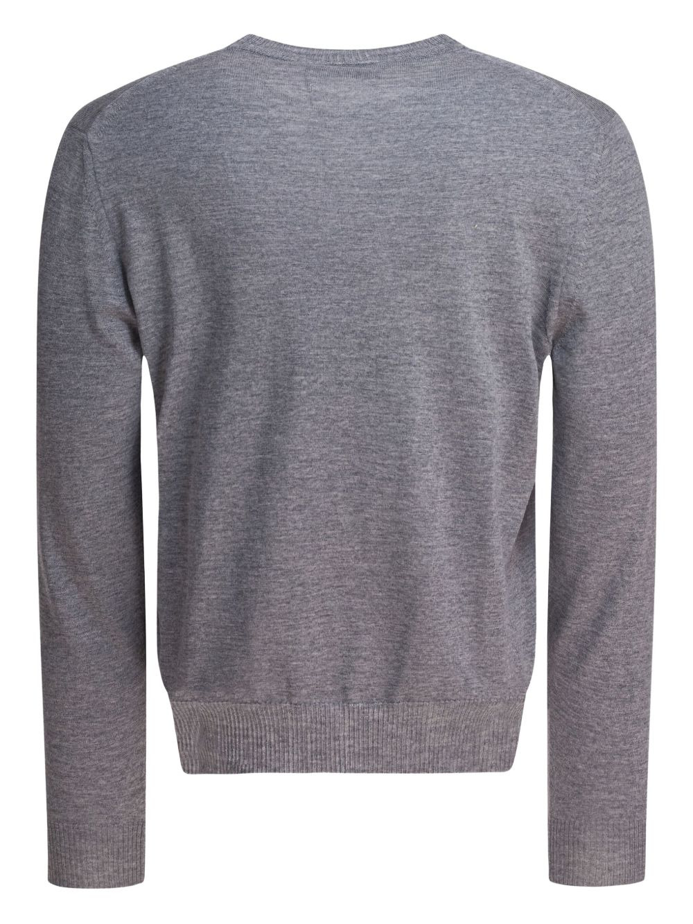 inverted-skull wool sweater - 2