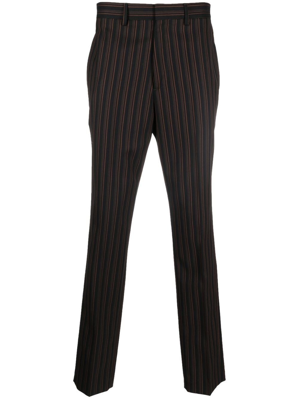 striped tailored wool trousers - 1