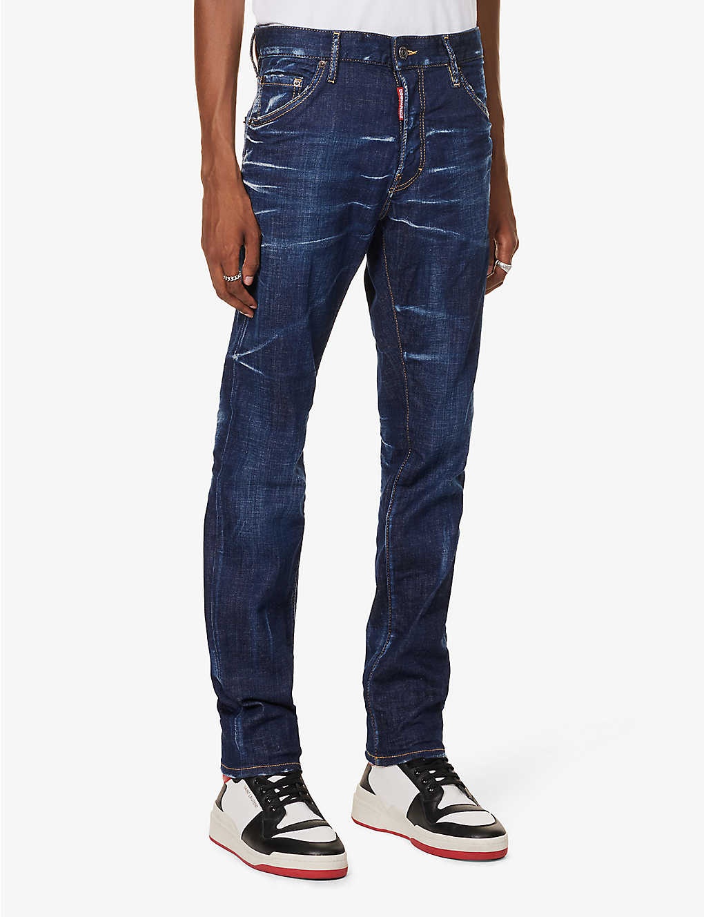 Cool Guy slim-fit tapered-leg stretch-denim jeans - 3