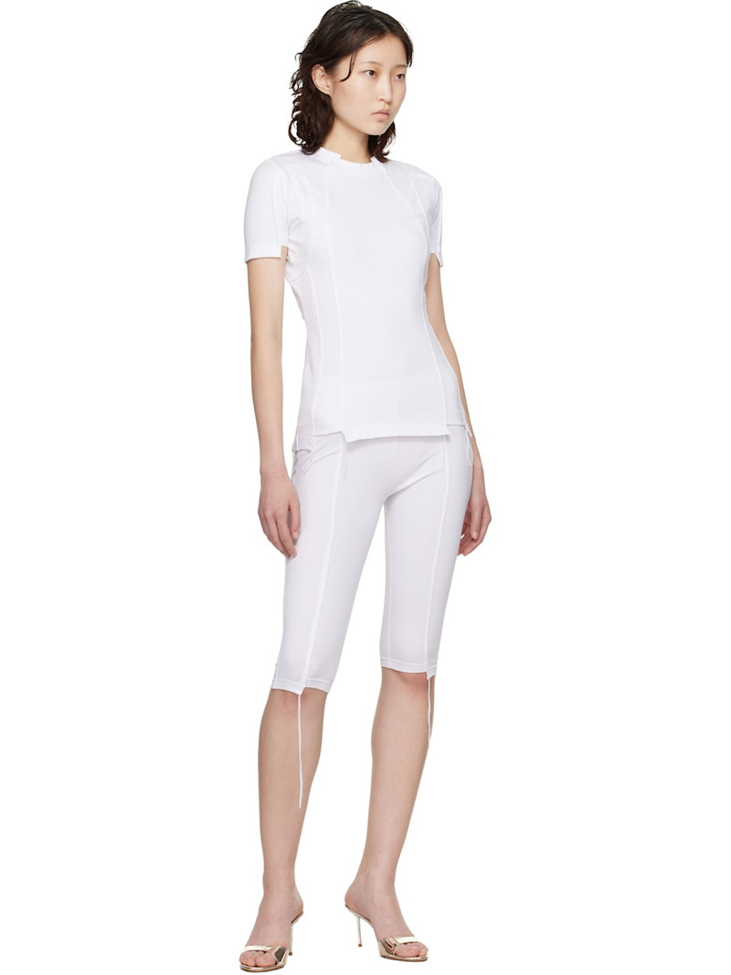 VETEMENTS White Cut-Up Baby T-shirt outlook