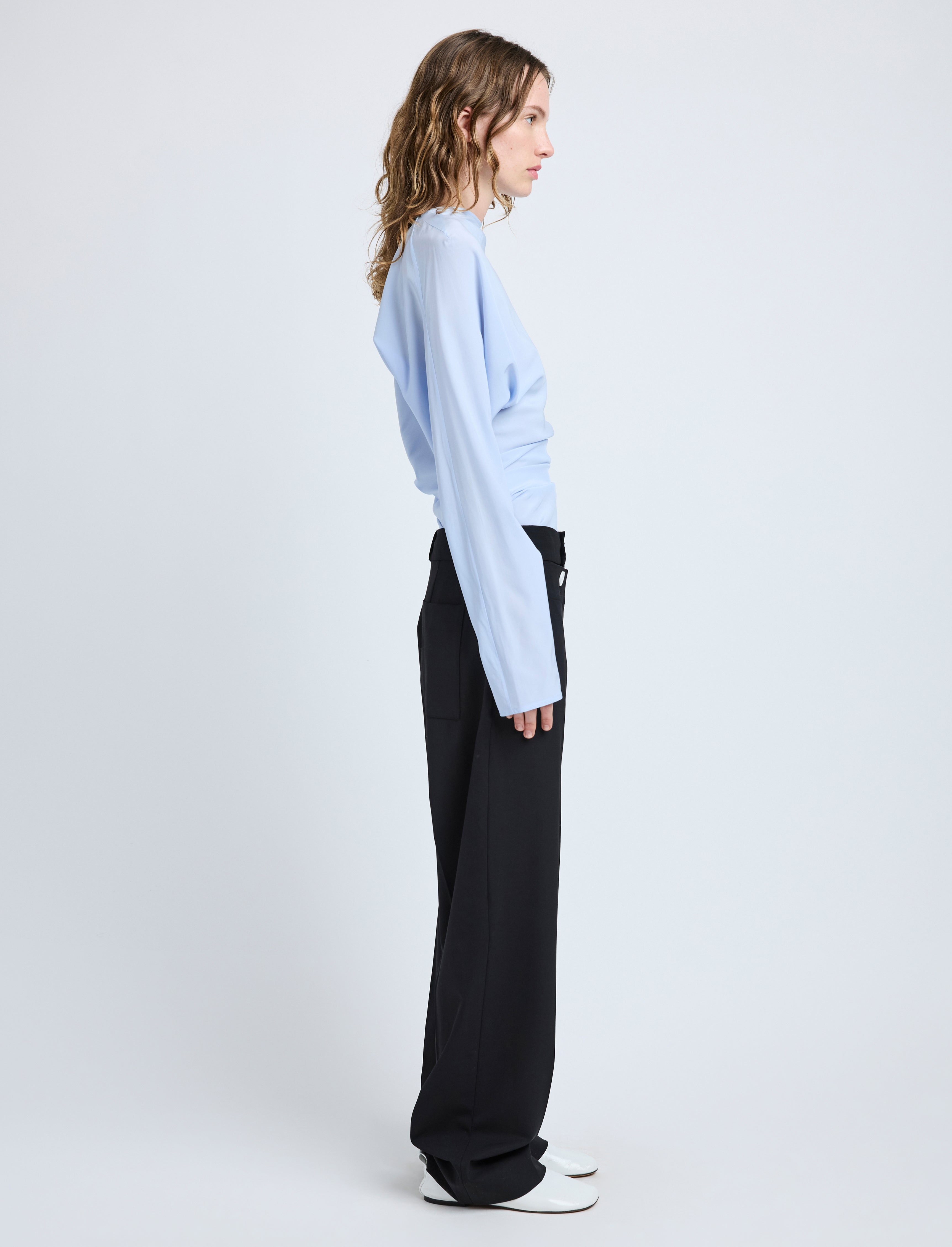 Keegan Top in Stretch Silk Viscose - 4