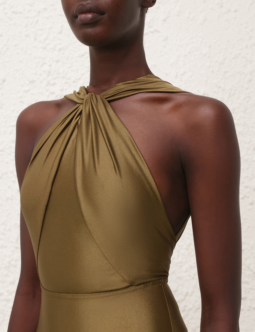 OTTIE HIGH NECK DRAPED 1PC - 5