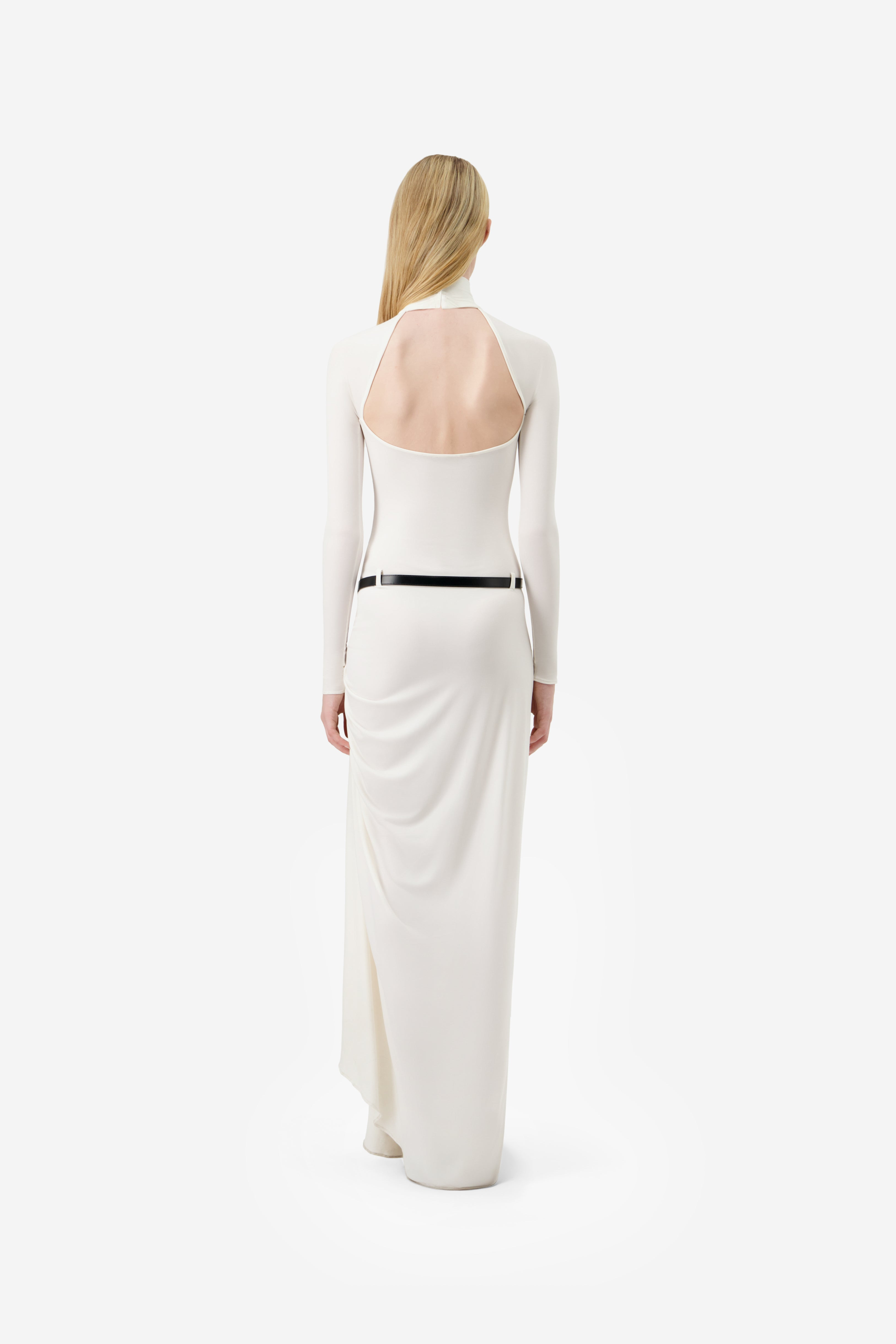 Long Sleeve Suspended Dress - 4