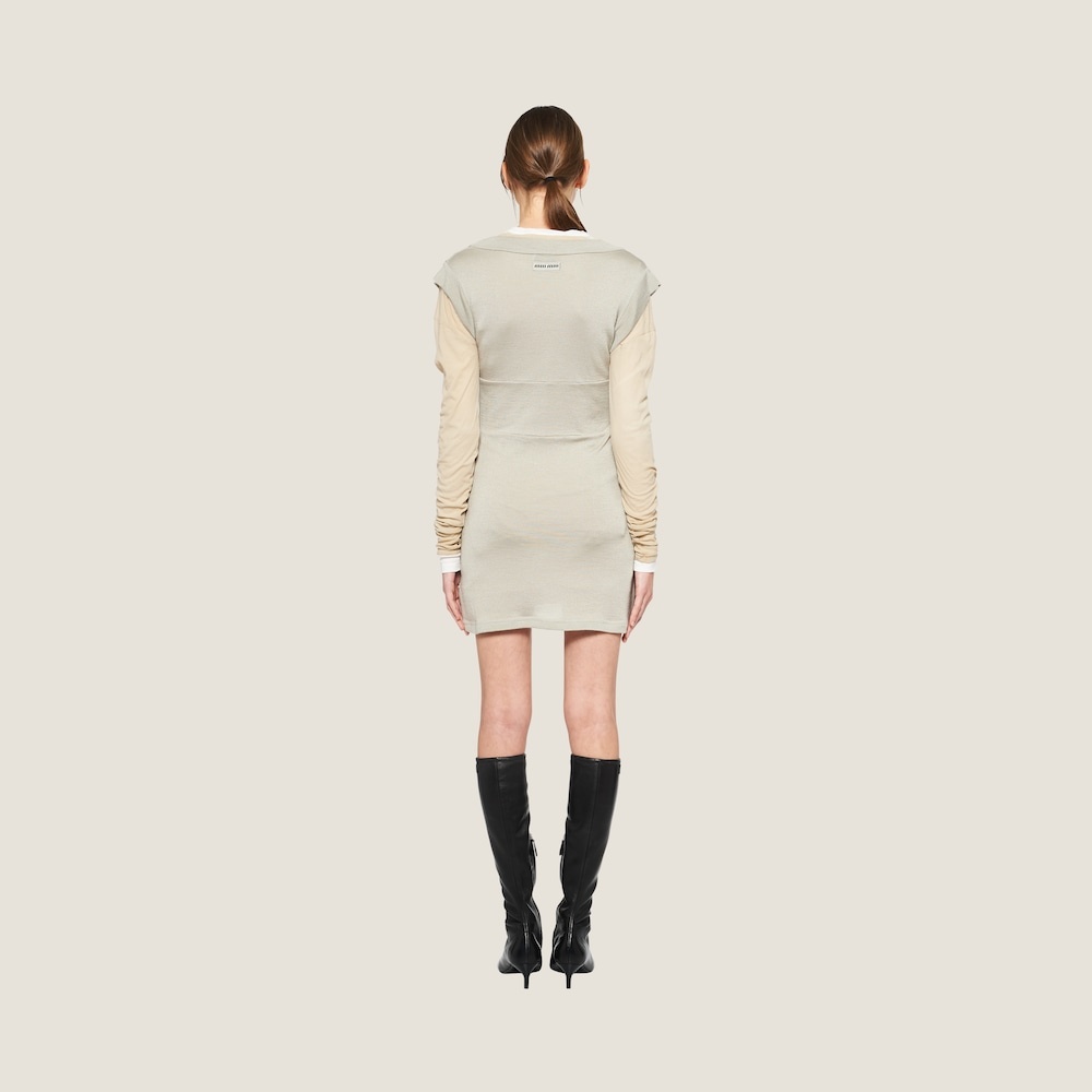 Cashmere and silk dress - 3