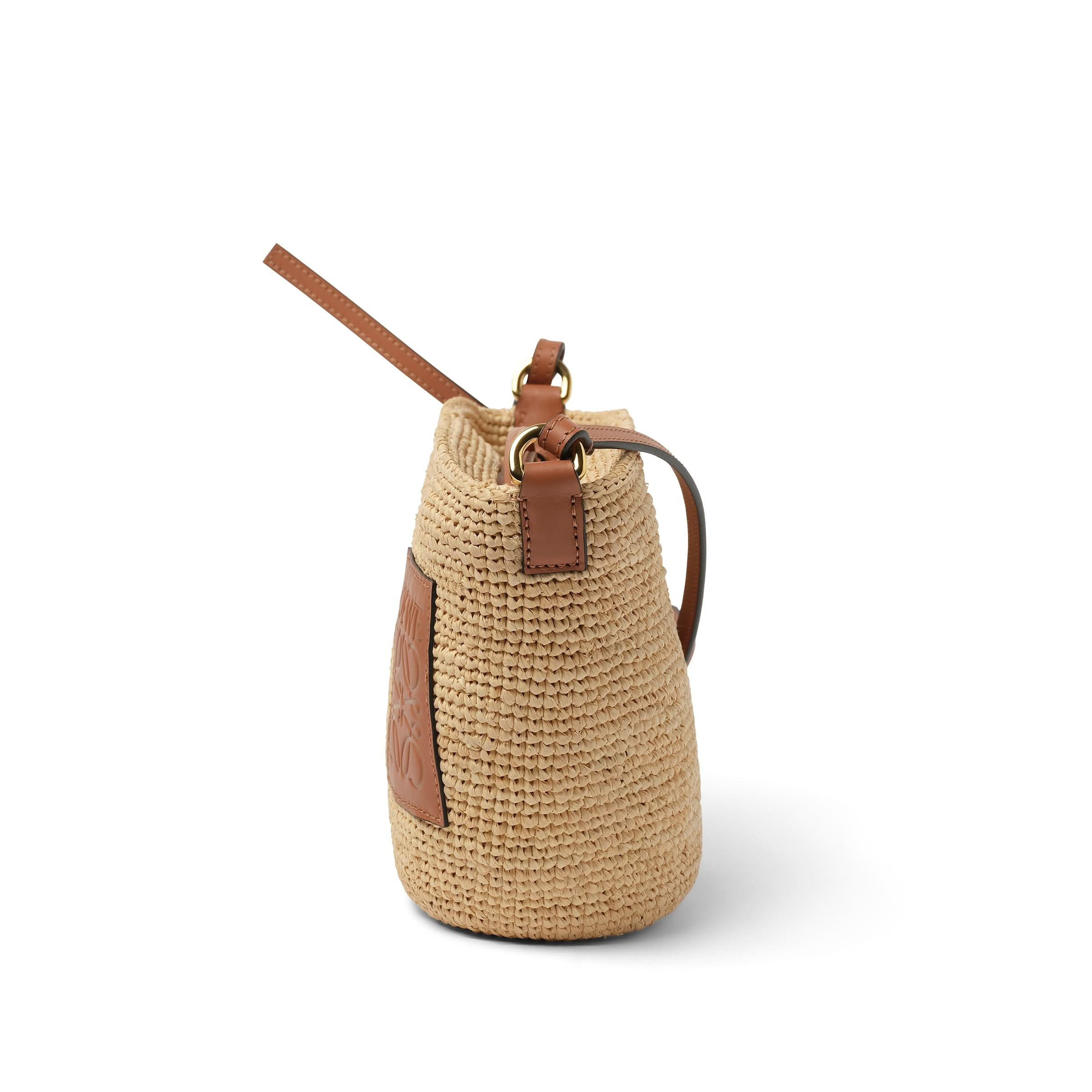 Slit Pochette Bag in Natural/Tan - 3