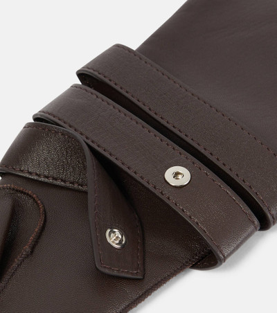 SAINT LAURENT Leather gloves outlook
