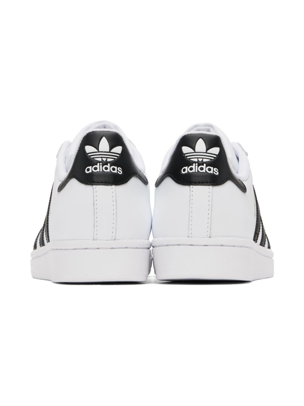 White & Black Superstar Sneakers - 2