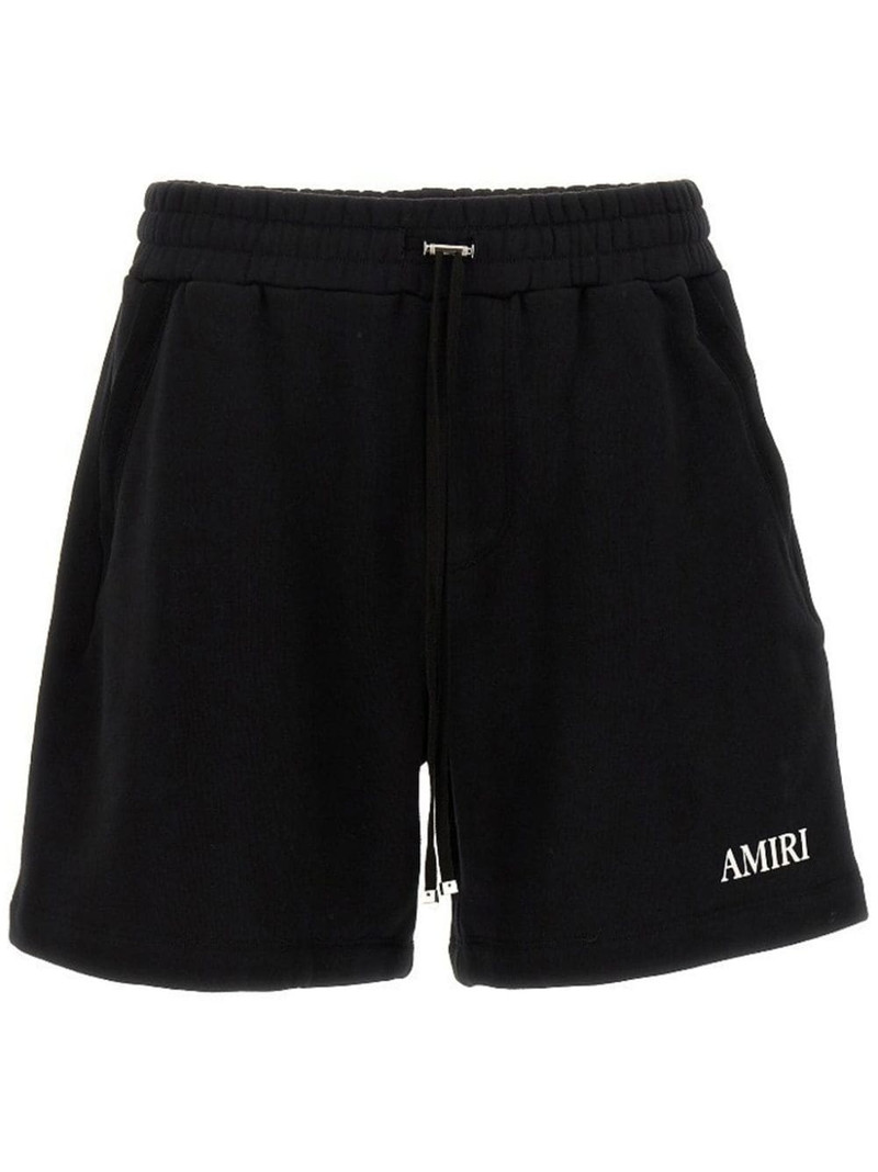 logo-embroidered track shorts 1