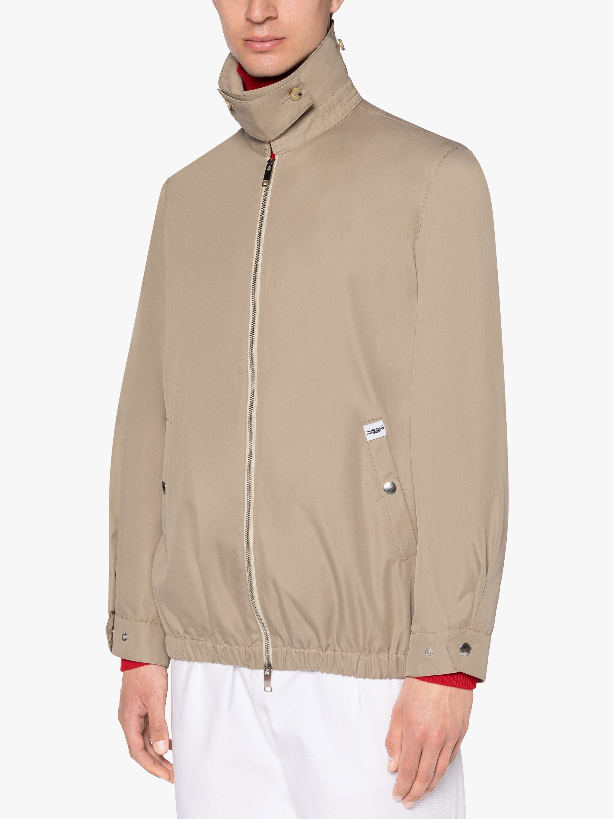 EMMANUEL SAND GABARDINE COTTON JACKET - 5