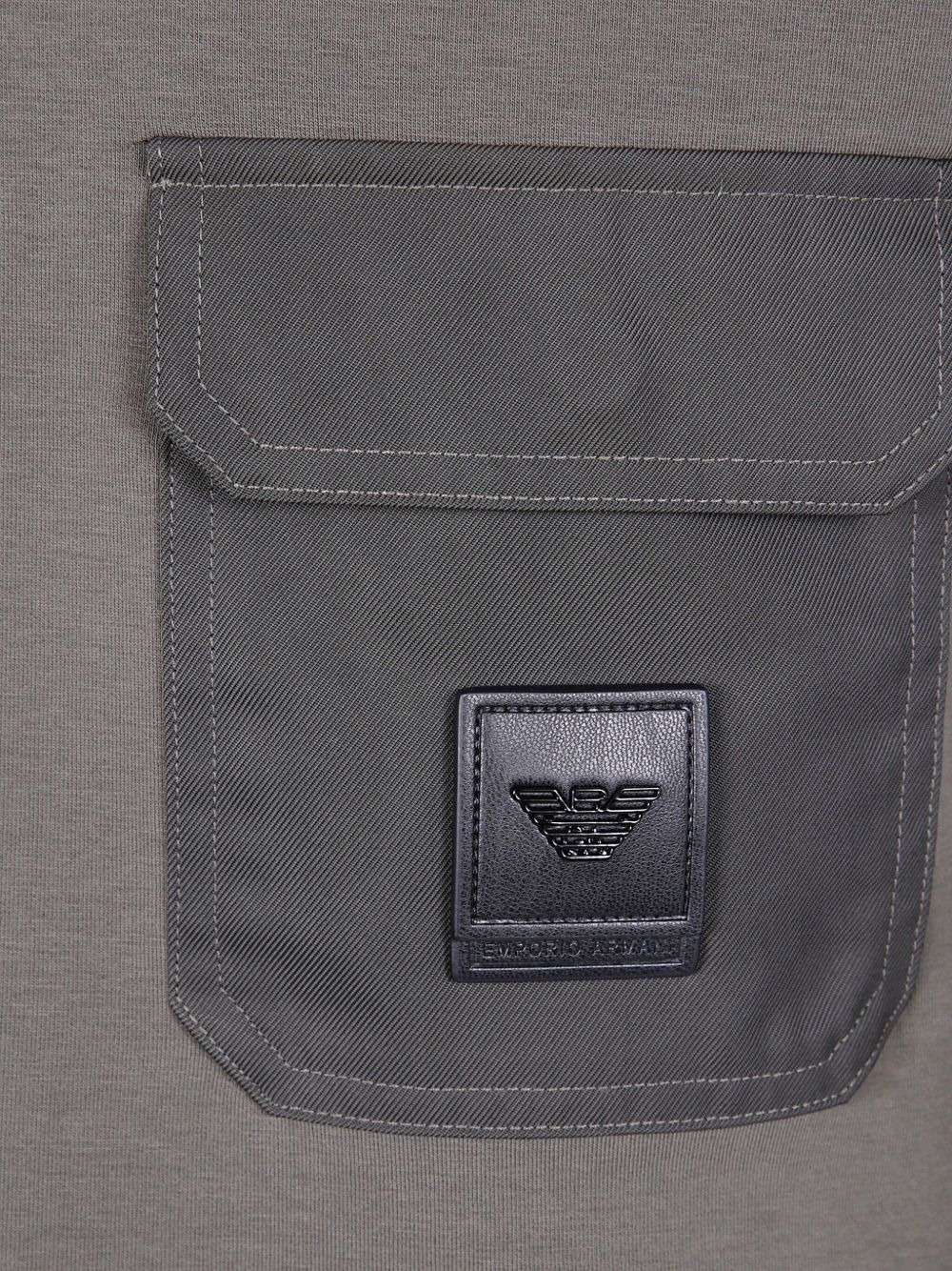 patch-pocket cotton sweatshirts - 3