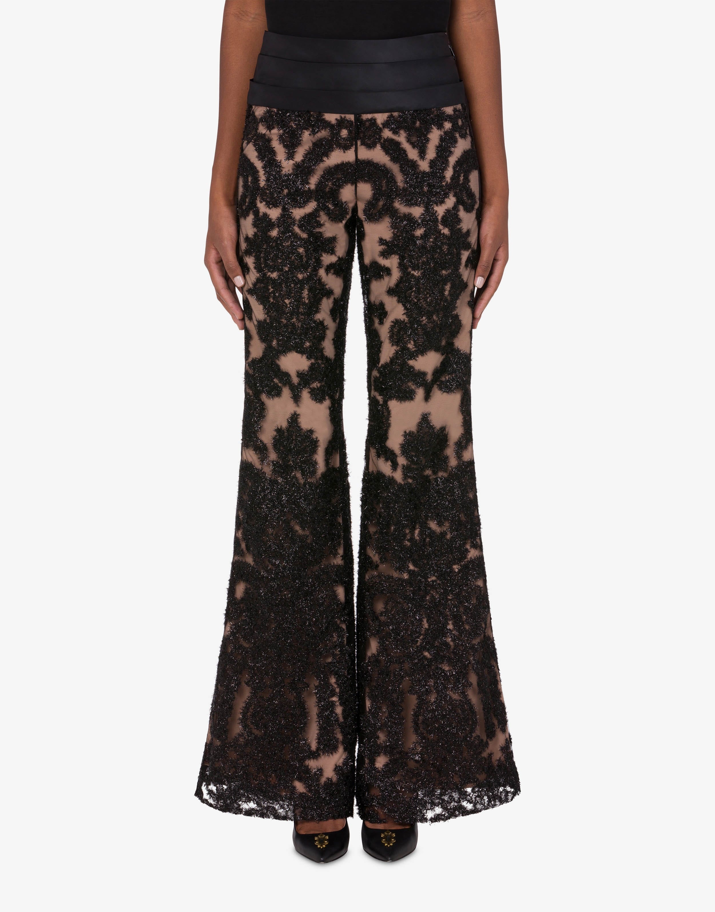 EMBROIDERED LACE TROUSERS - 2