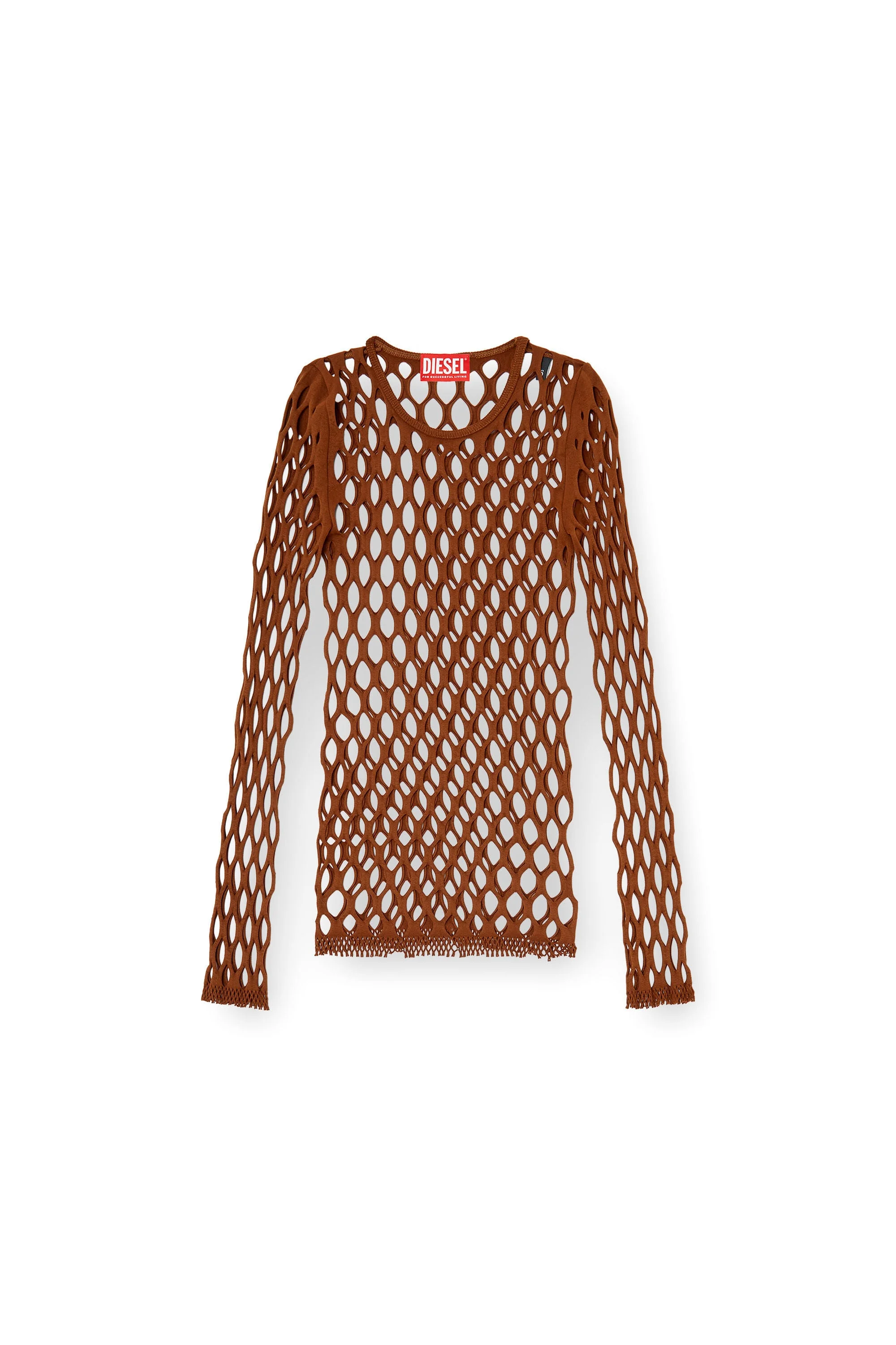 STRETCHY MESH-KNIT TOP - 1
