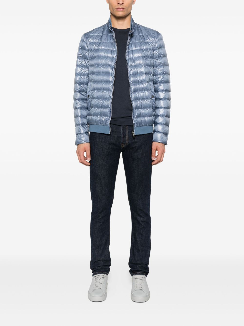 quilted zip-front jacket - 2