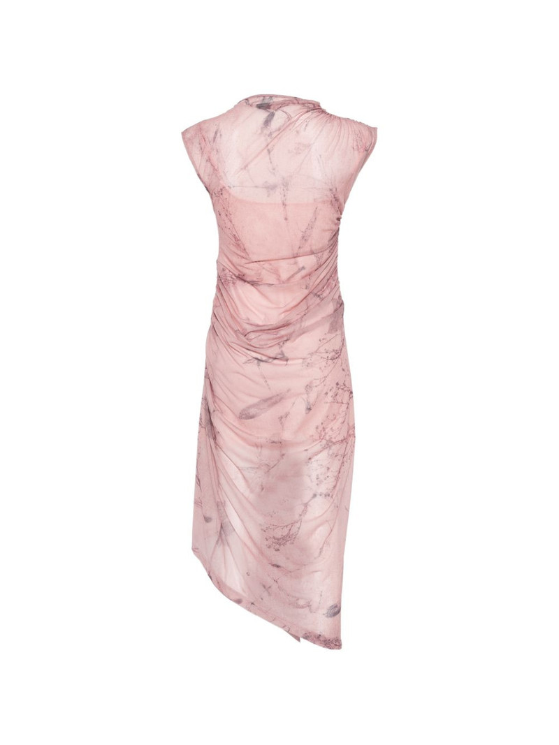 FENG CHEN WANG asymmetric-hem ruched midi dress outlook