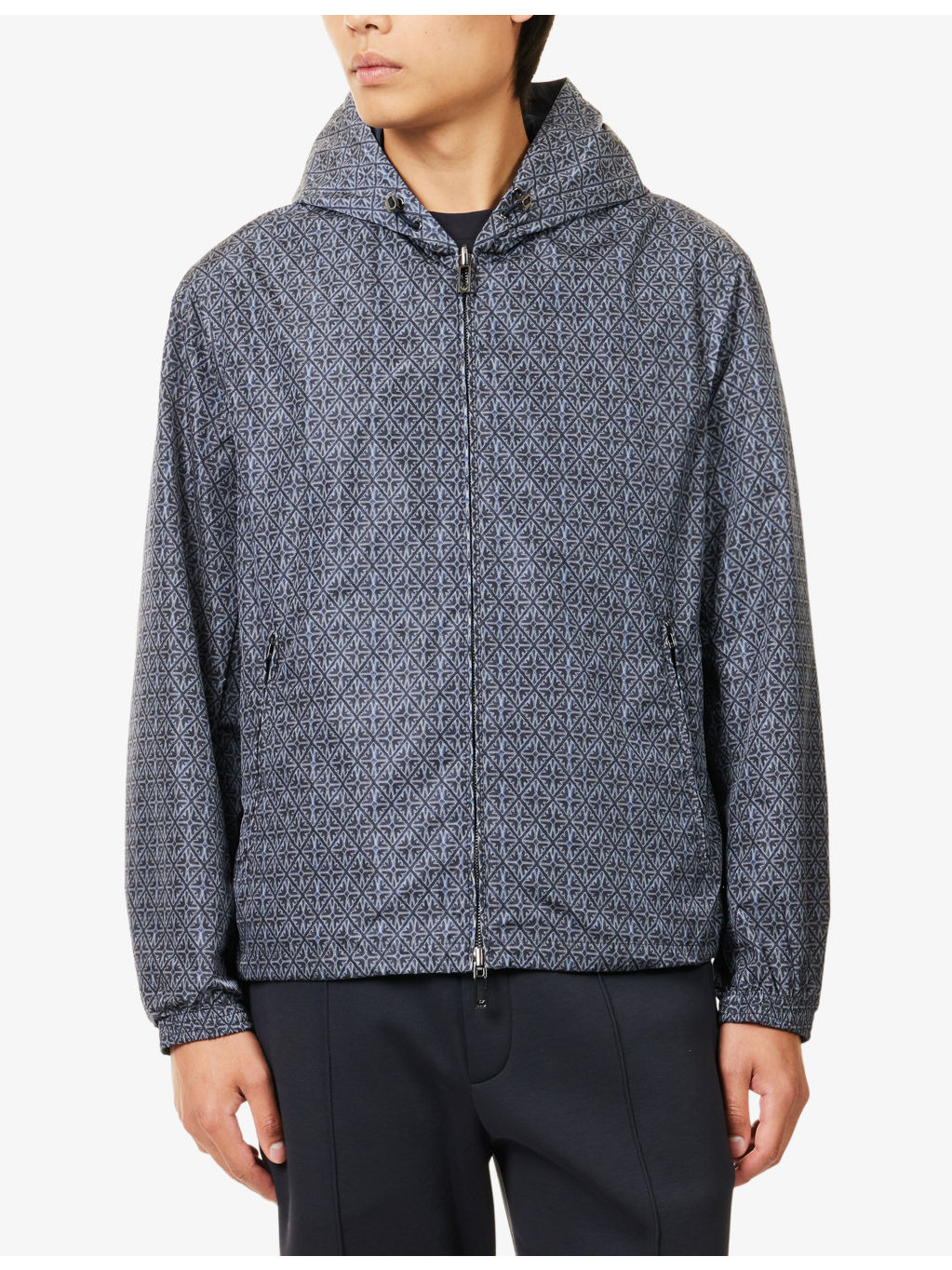 Graphic-Print Windbreaker Shell Jacket - 3