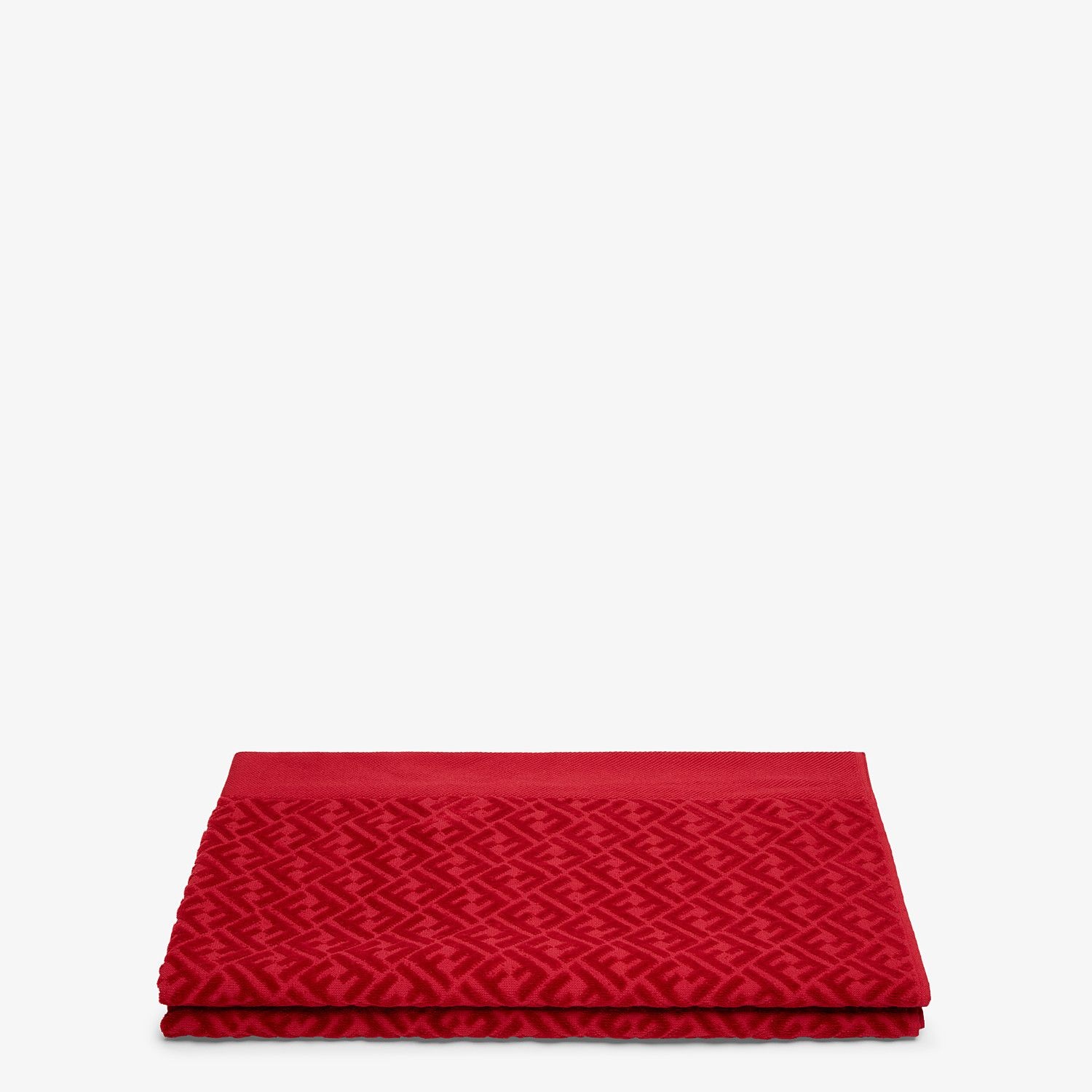 Red cotton beach towel - 2