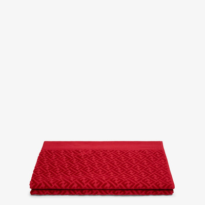 FENDI Red cotton beach towel outlook