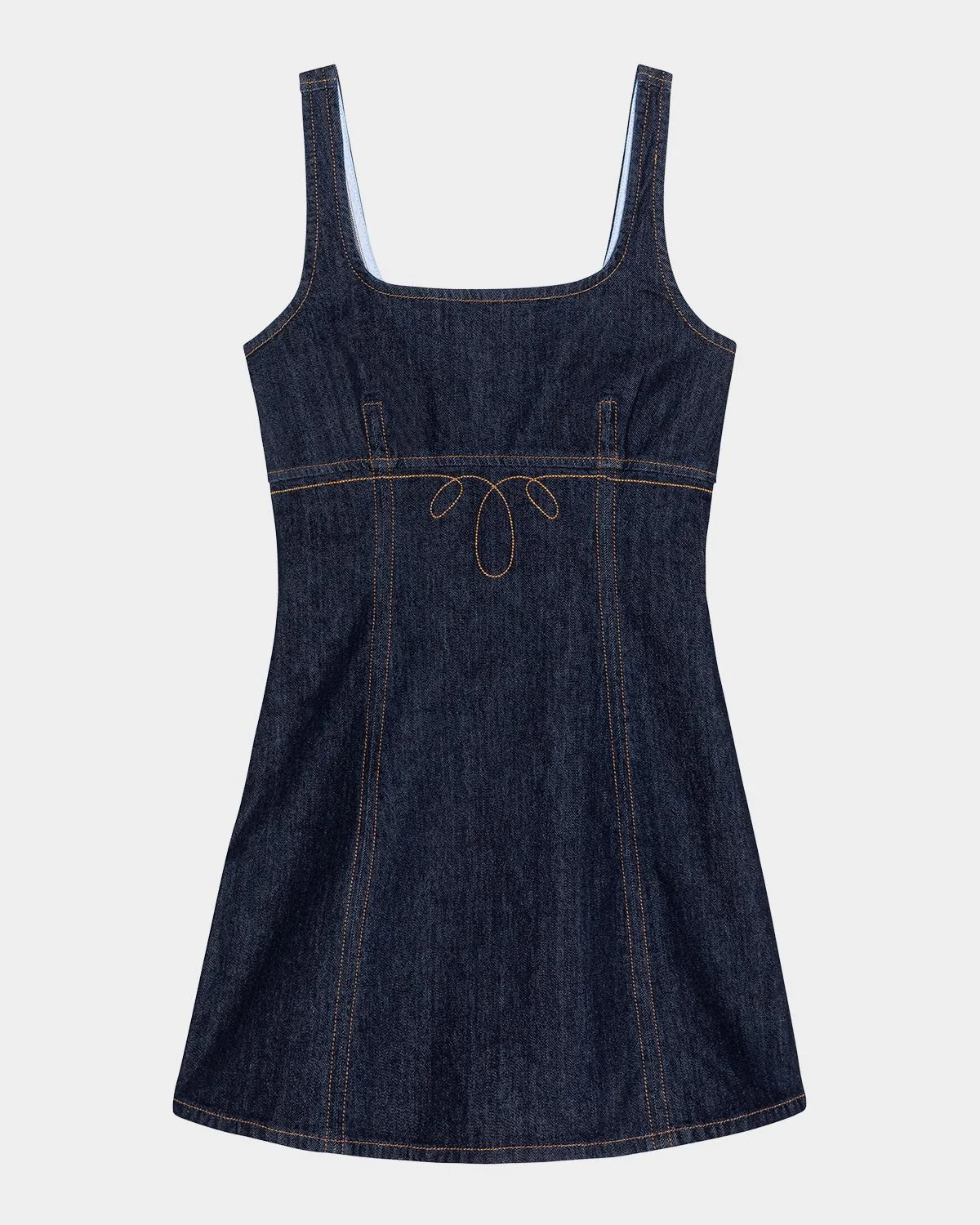 Cove Petal Sleeveless Denim Mini Dress - 1