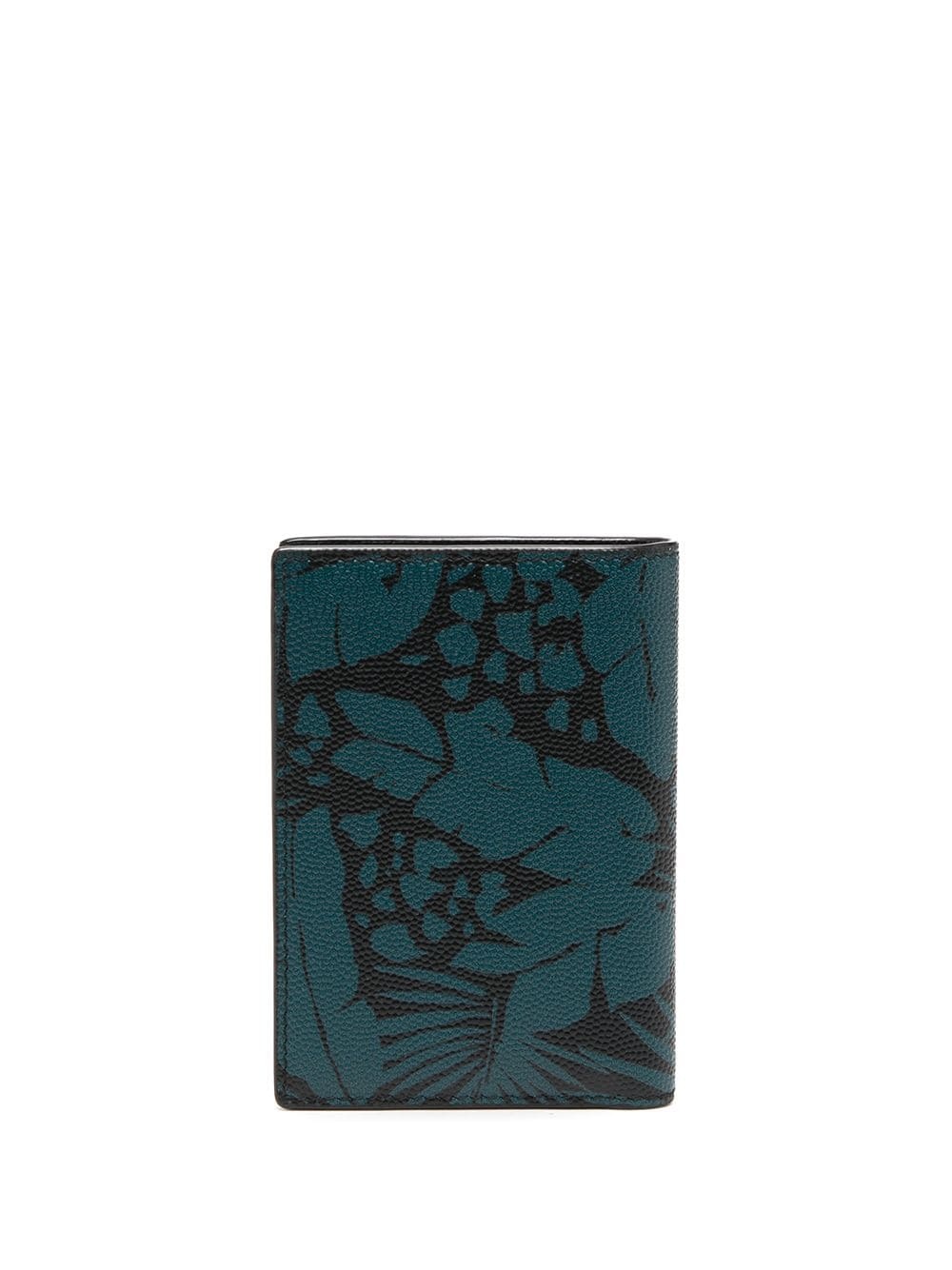 leaf-print logo cardholder - 2