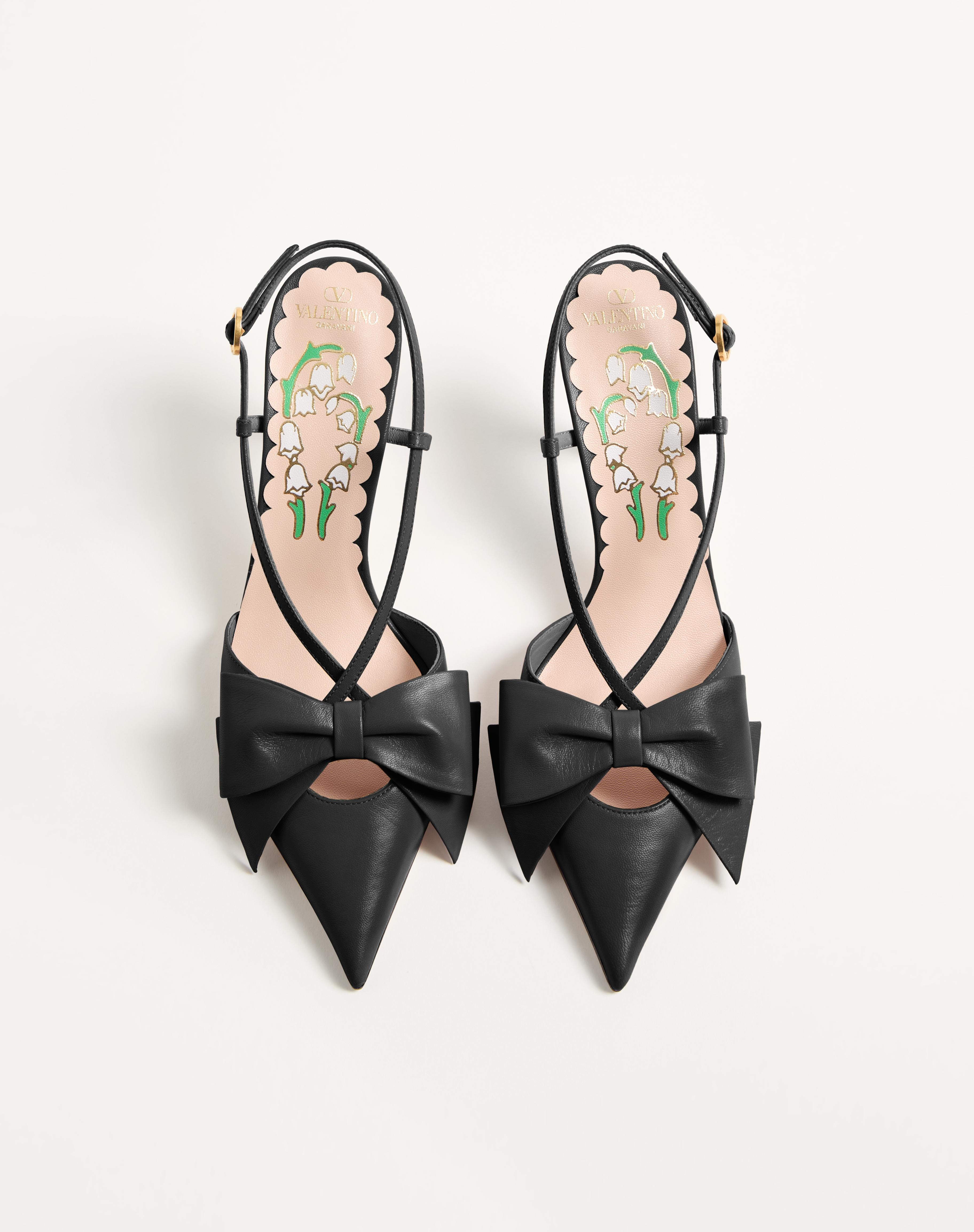 BOWOW SLINGBACK PUMPS IN KIDSKIN 85MM - 4