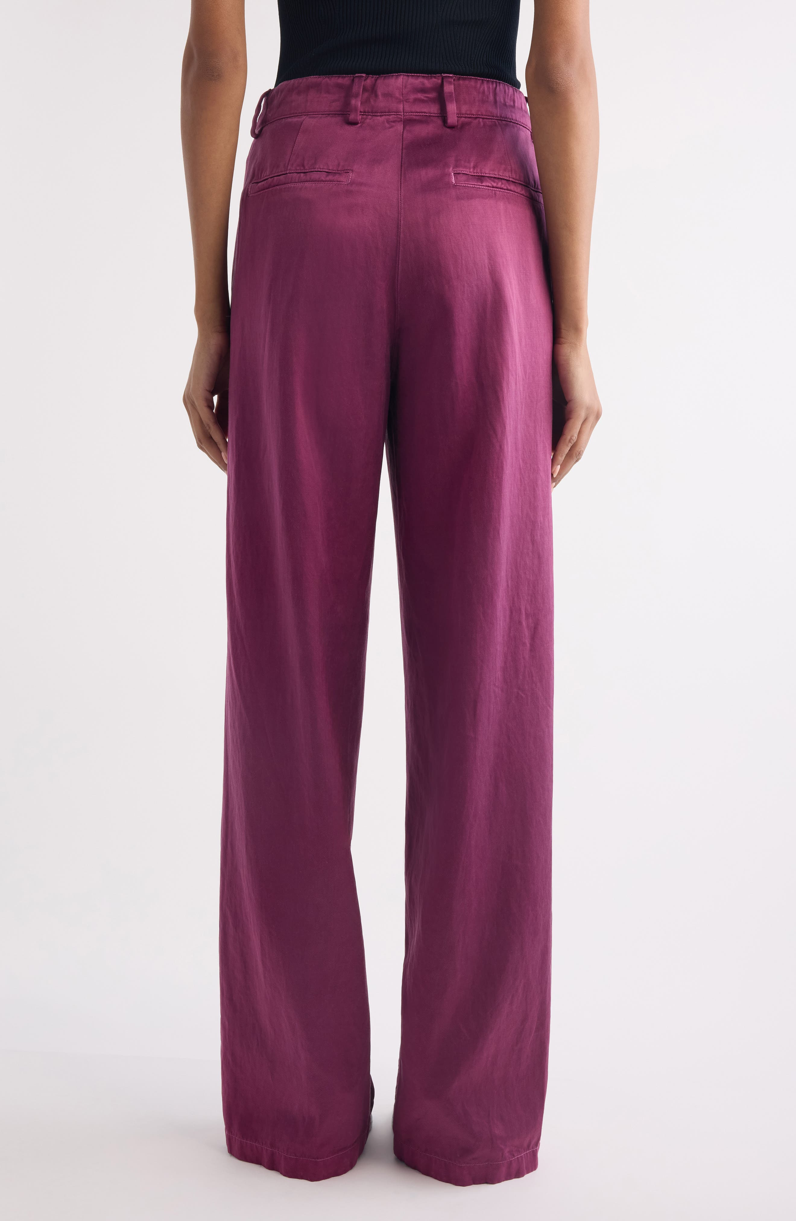 Dries Van Noten Paxy Matelassé Wide Leg Pants in Raspberry at Nordstrom - 3